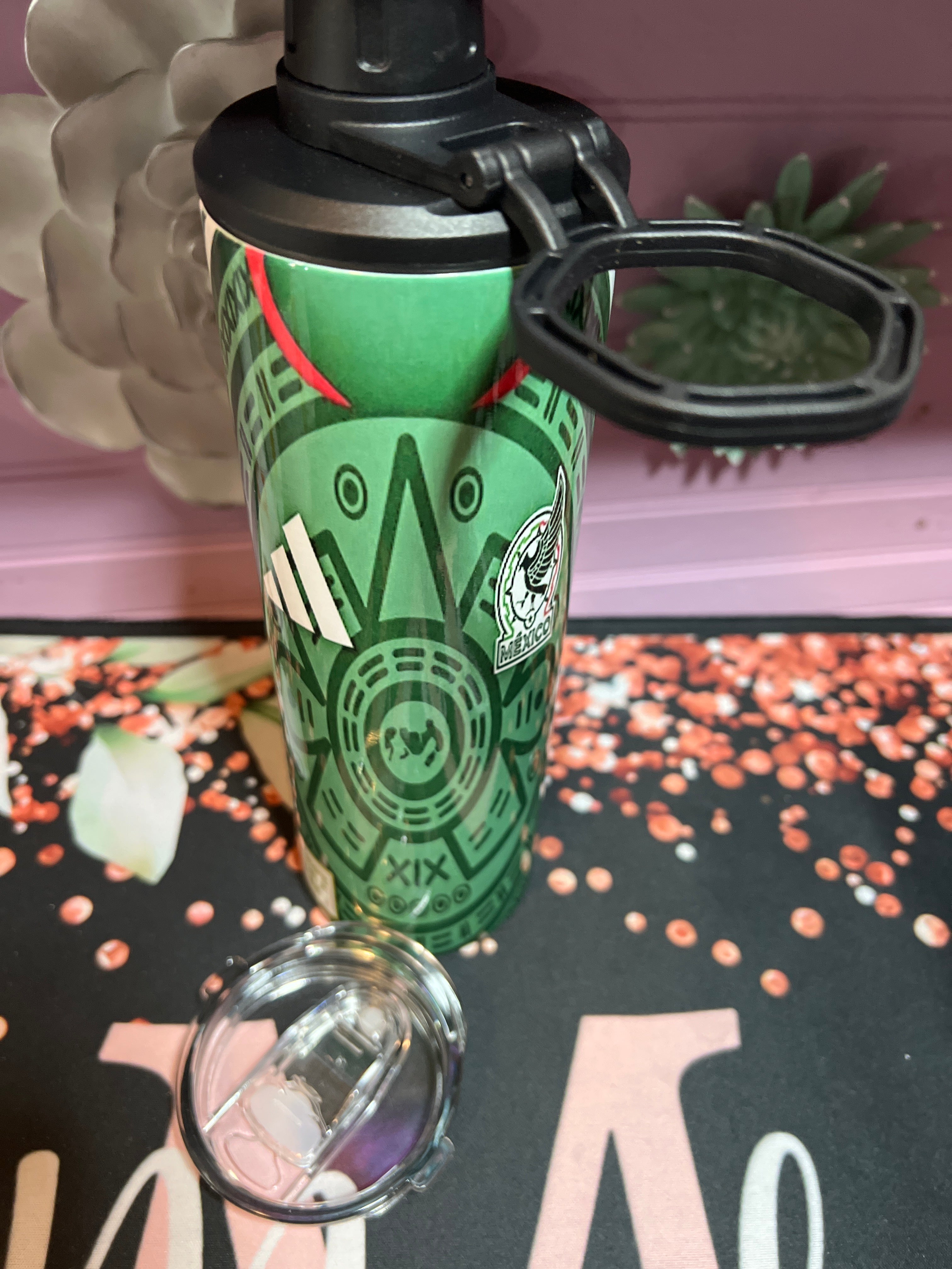 Tumbler 20oz 2 In 1 con doble tapa MÉXICO