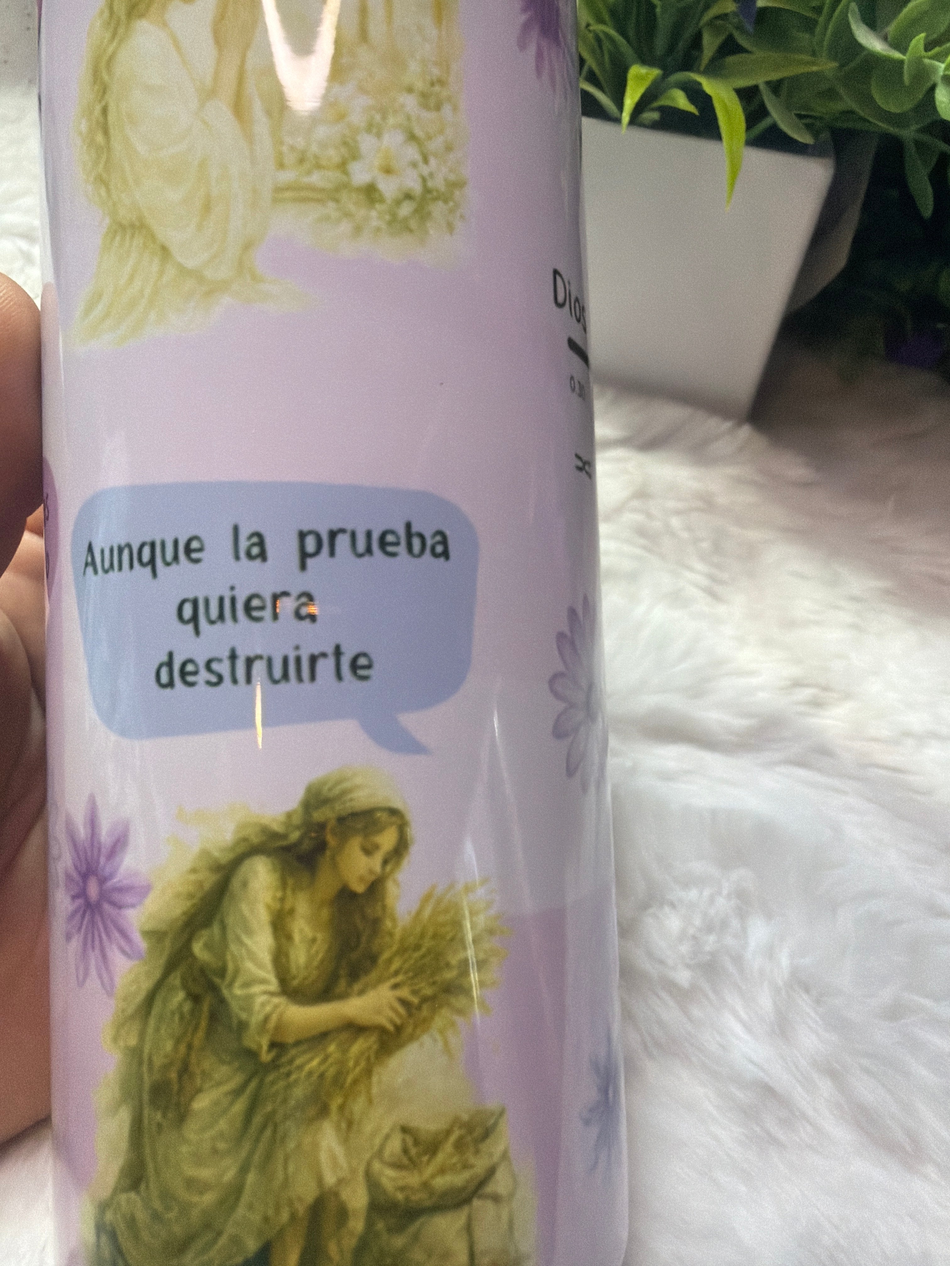 Dios Nunca llega tarde tumbler 20 oz