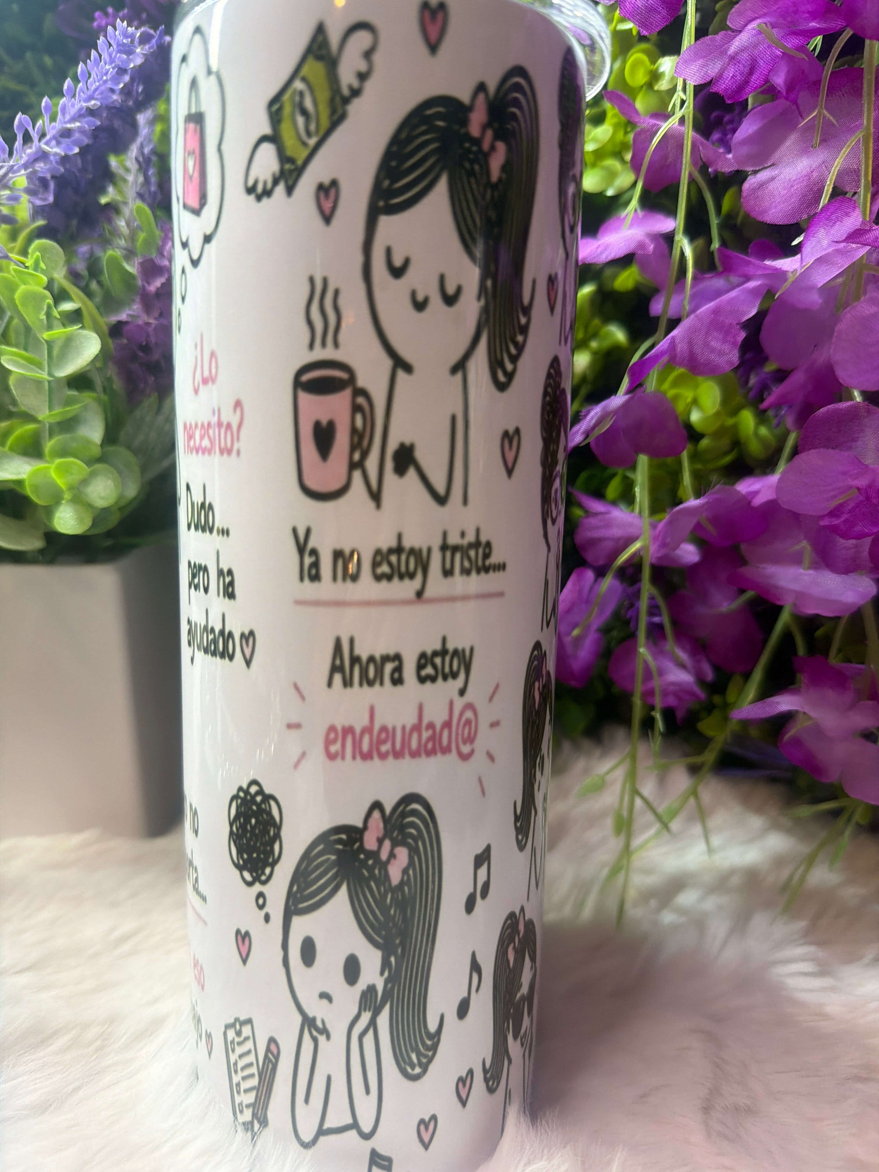 Estaba triste tumbler 20 oz