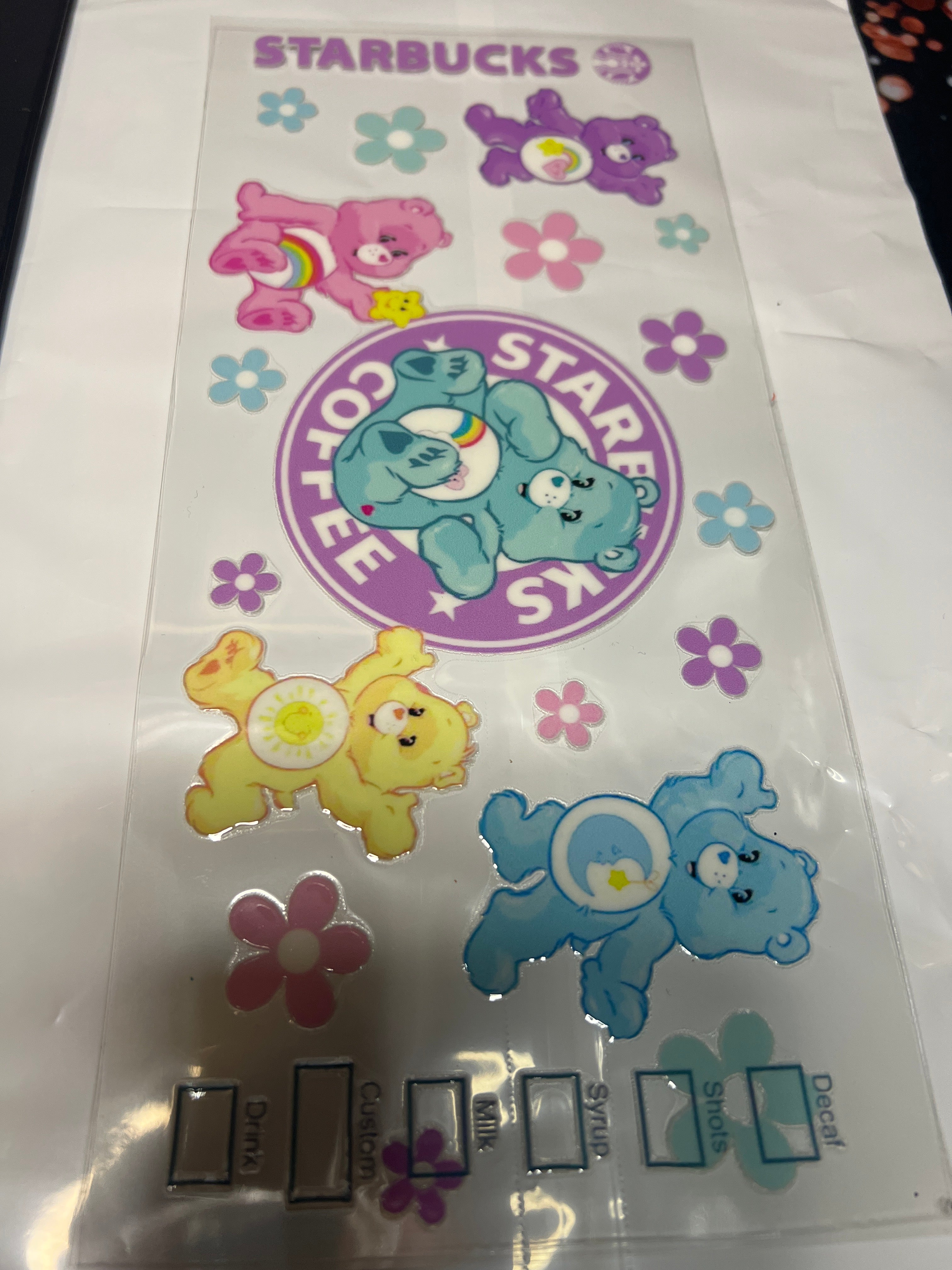 Bear stickers UV DTF