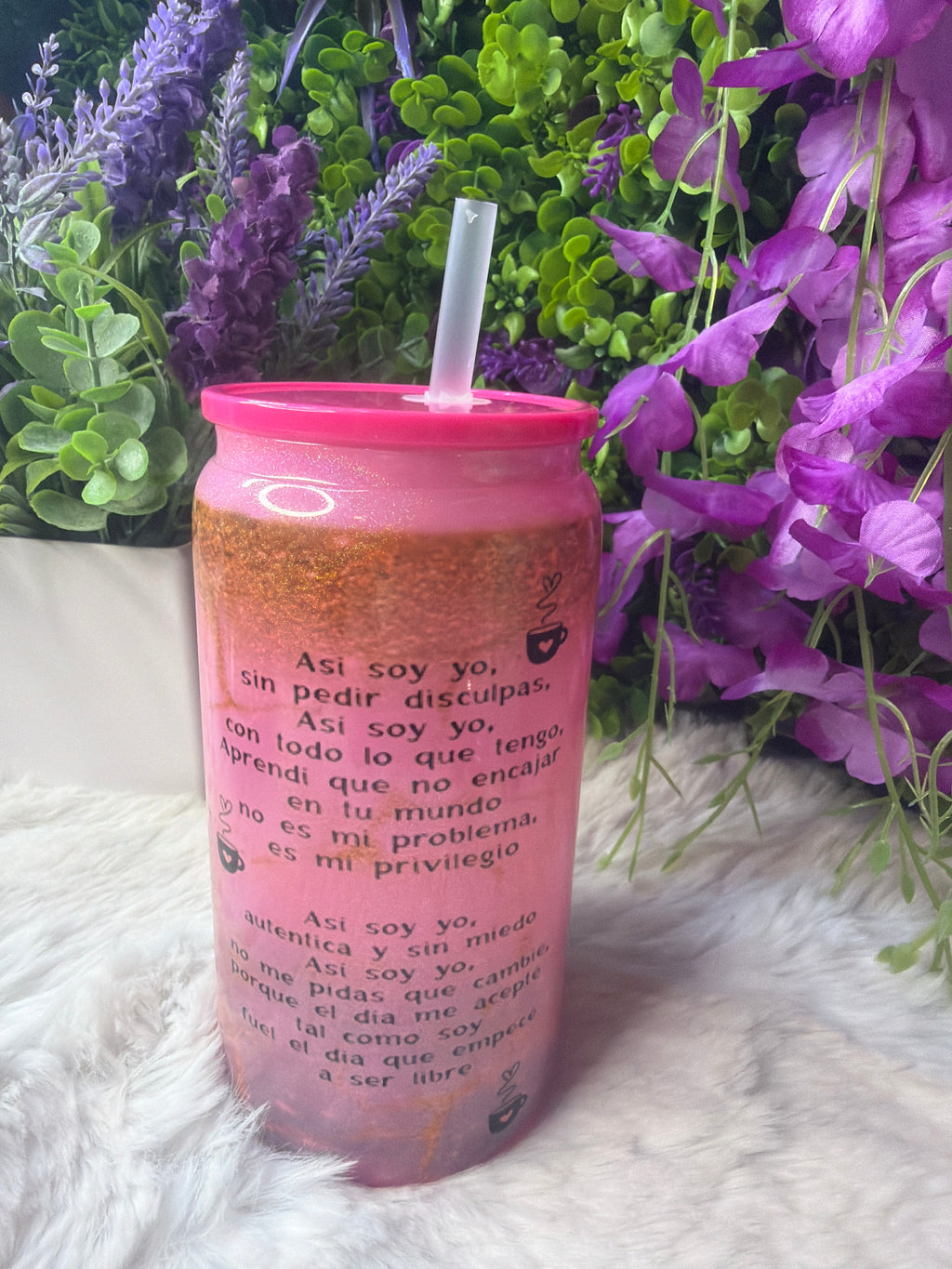 Así soy yo glass cup 16 oz