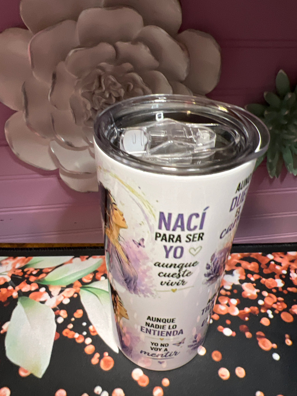 Nací para ser yo tumbler 15 oz
