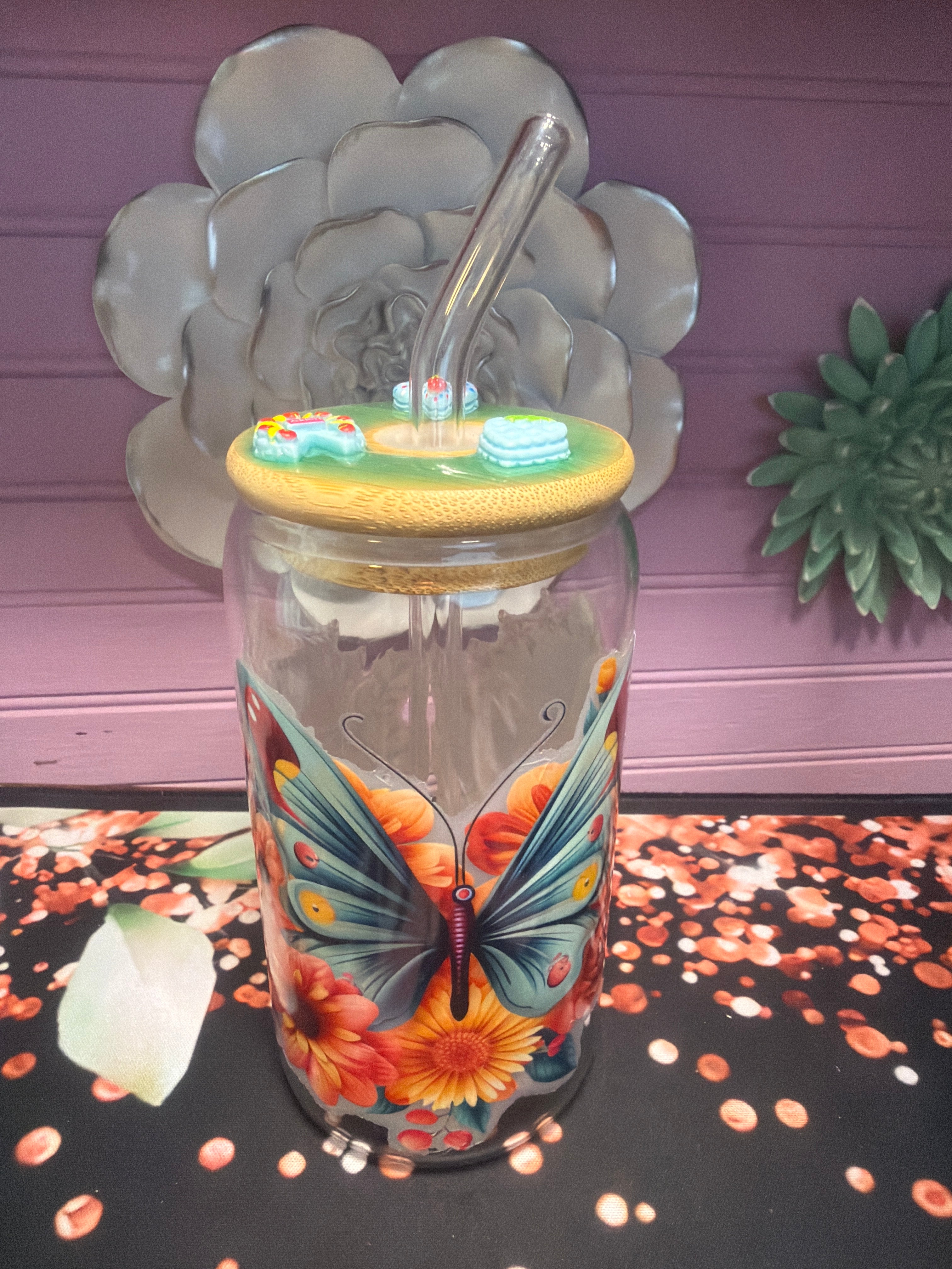 Stickers UV-DTF glass cup 16 oz