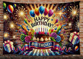 Letrero de tela happy birthday 90”x70”