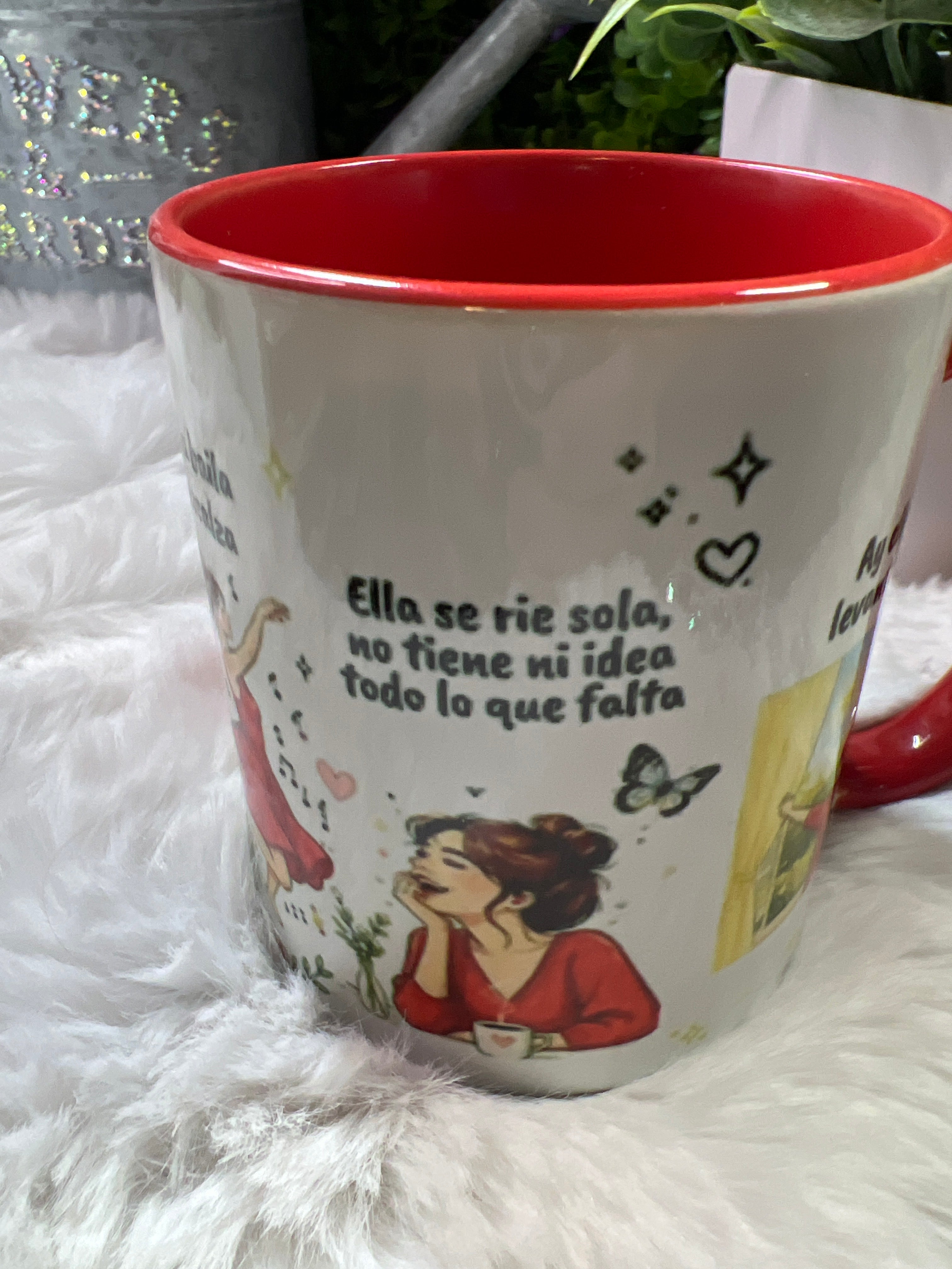 À la niña que fui taza roja 11 oz