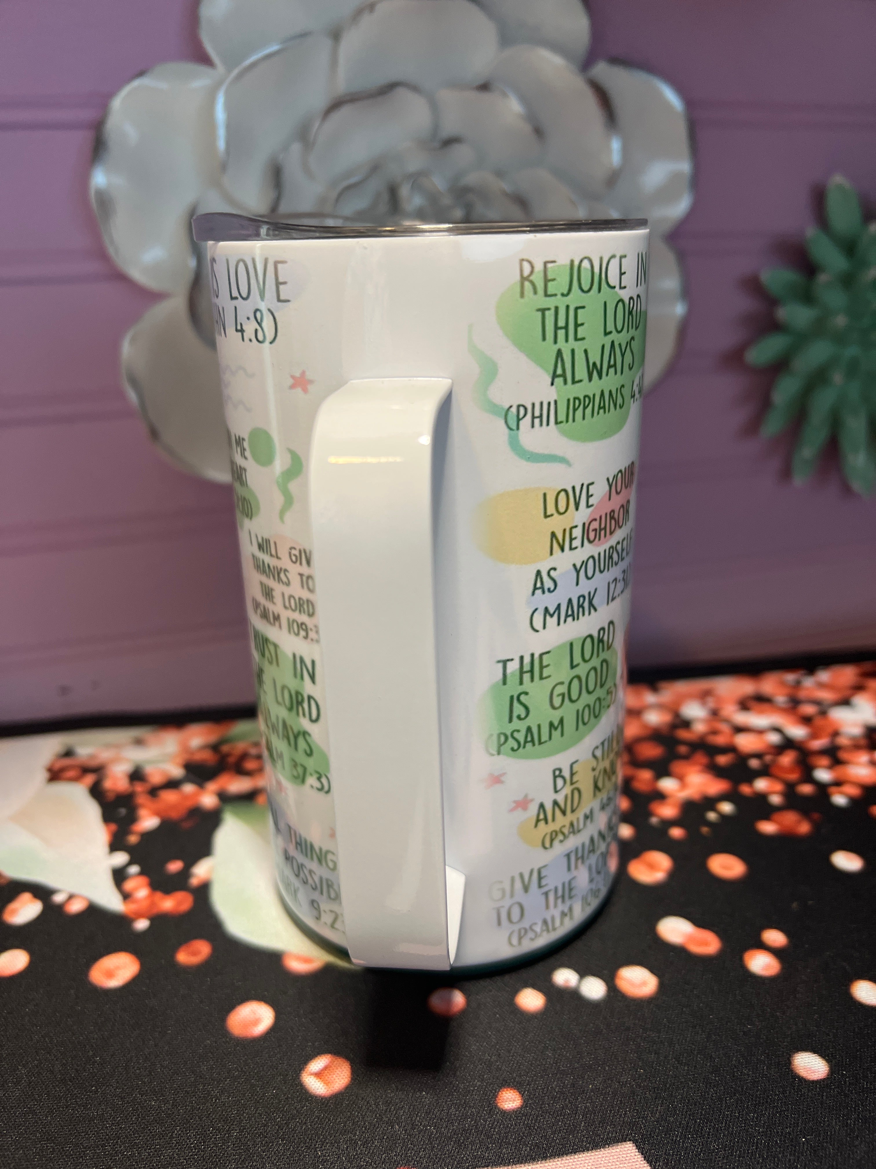 My Daily Bible affirmation taza 14 oz