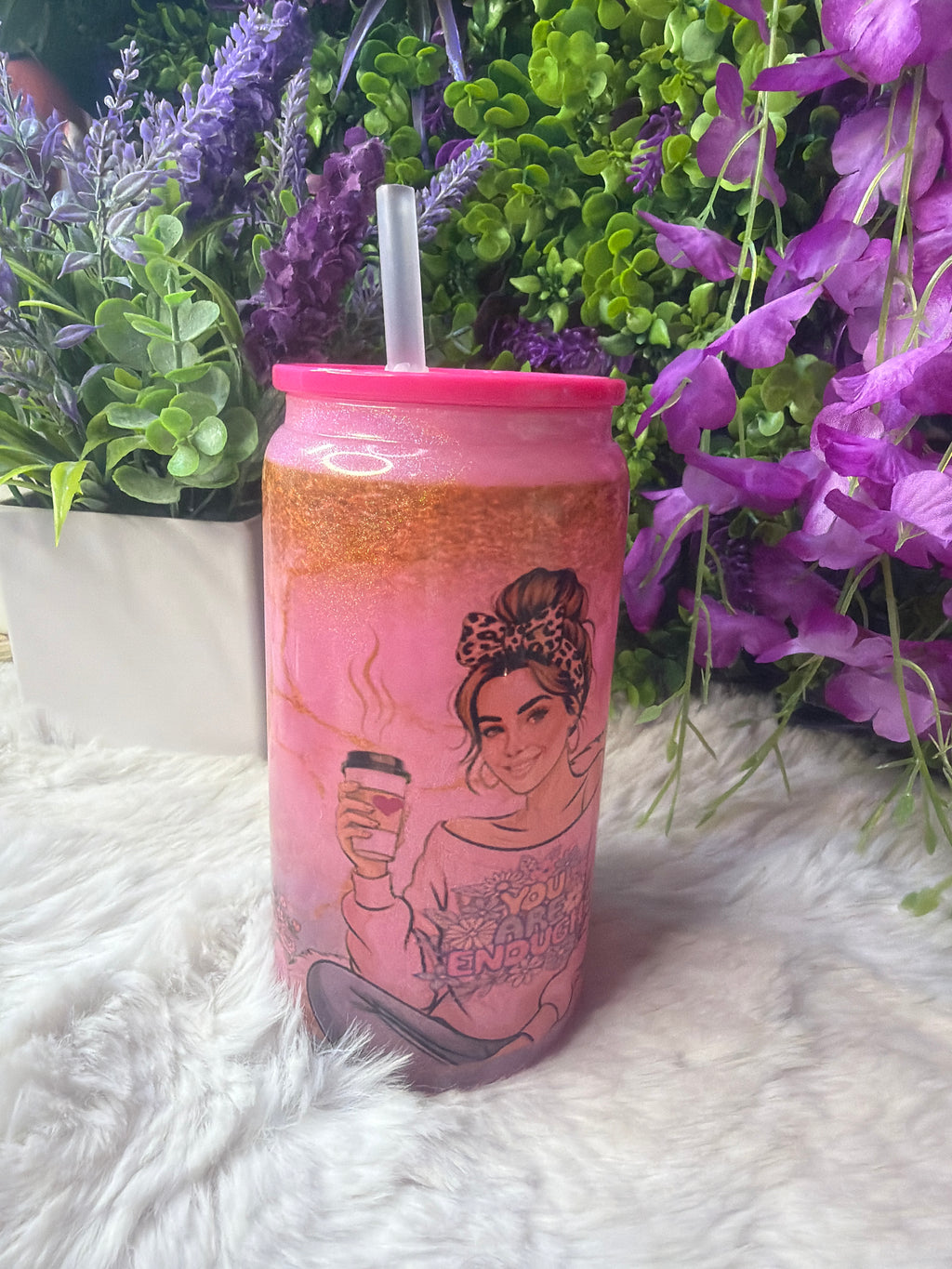 Así soy yo glass cup 16 oz