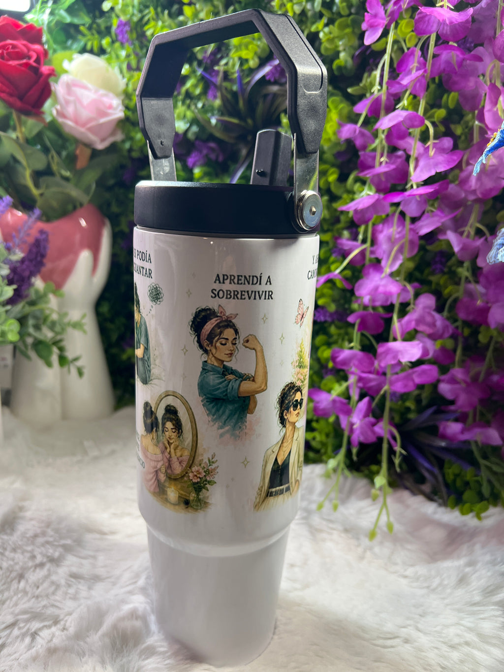 Que hablen de mí tumbler 30 oz