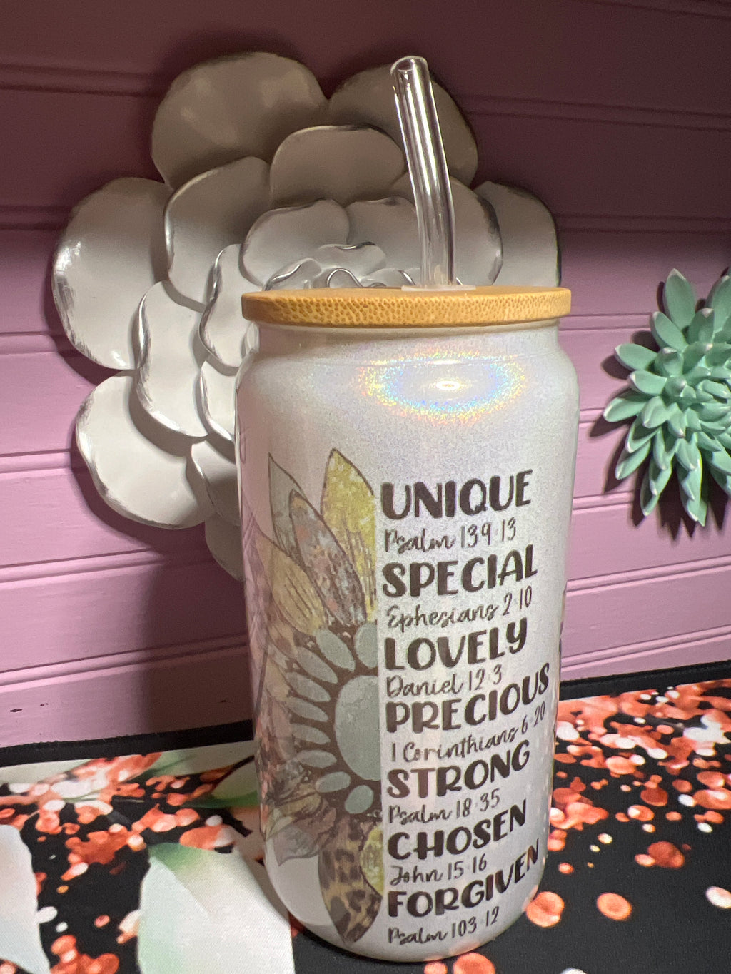 Glass cup 16 oz