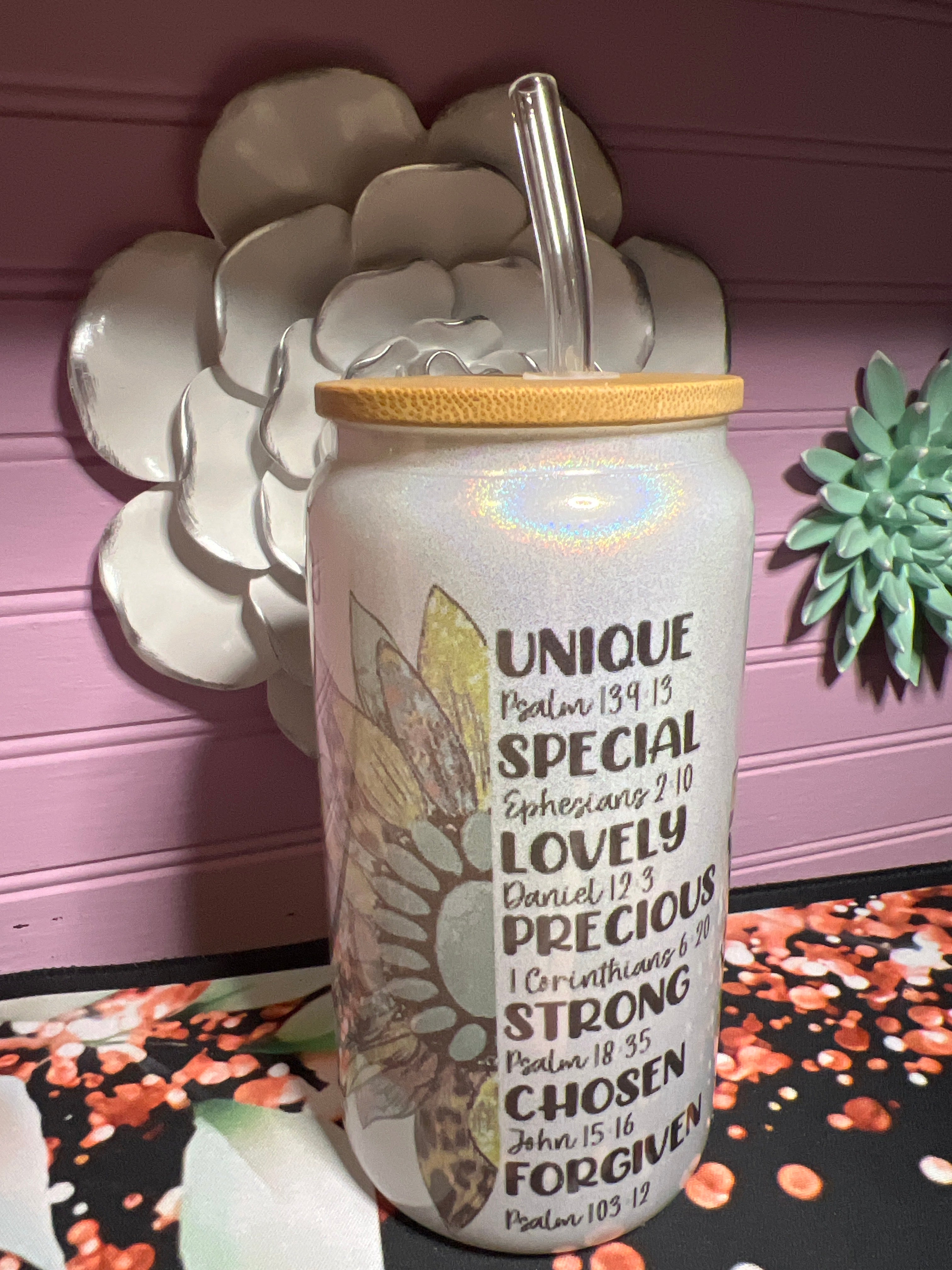 Glass cup 16 oz