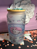 Frosted glass cup 16 oz