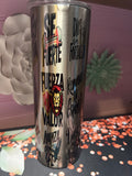 Textos bíblicos acero inoxidable tumbler 20 oz