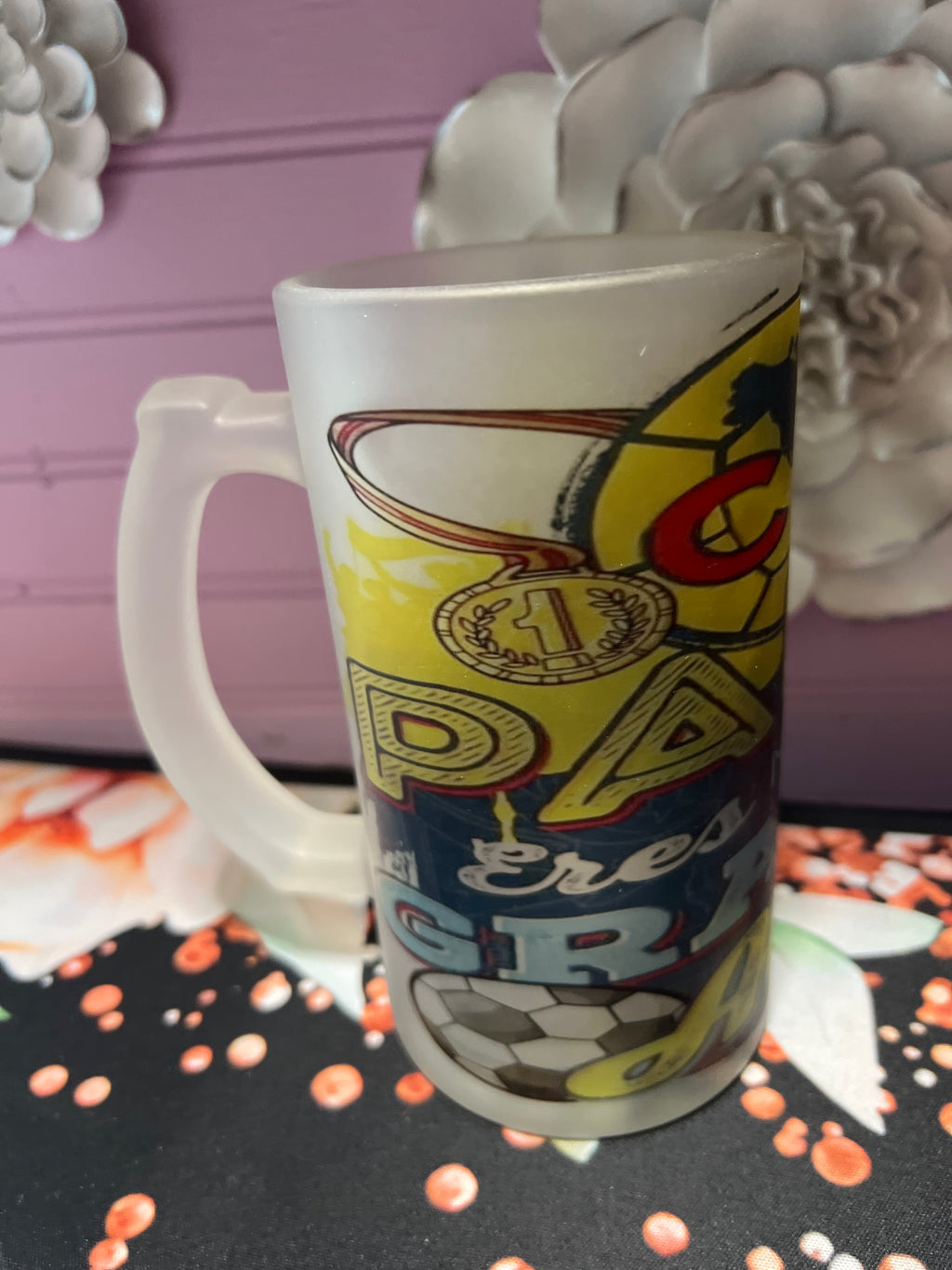 Tarro America papá eres mi más grande amor 16 oz