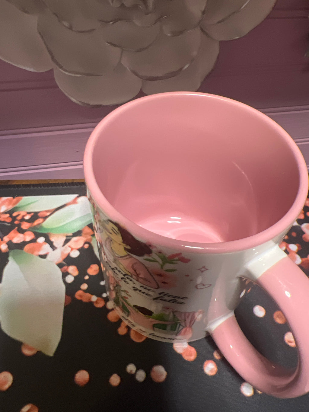 À la niña que fui taza rosa 11 oz