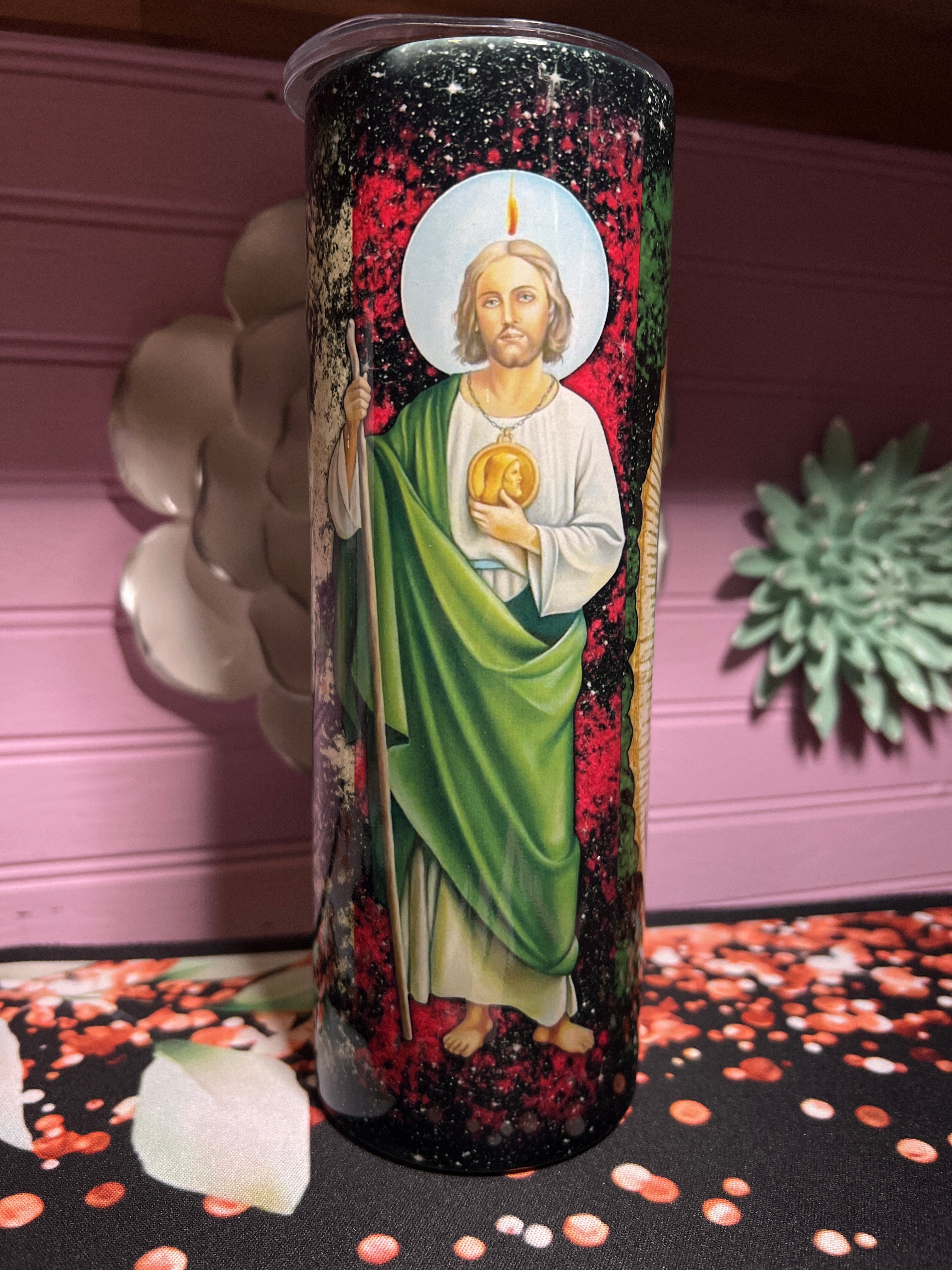 San Judas Tadeo tumbler 20oz