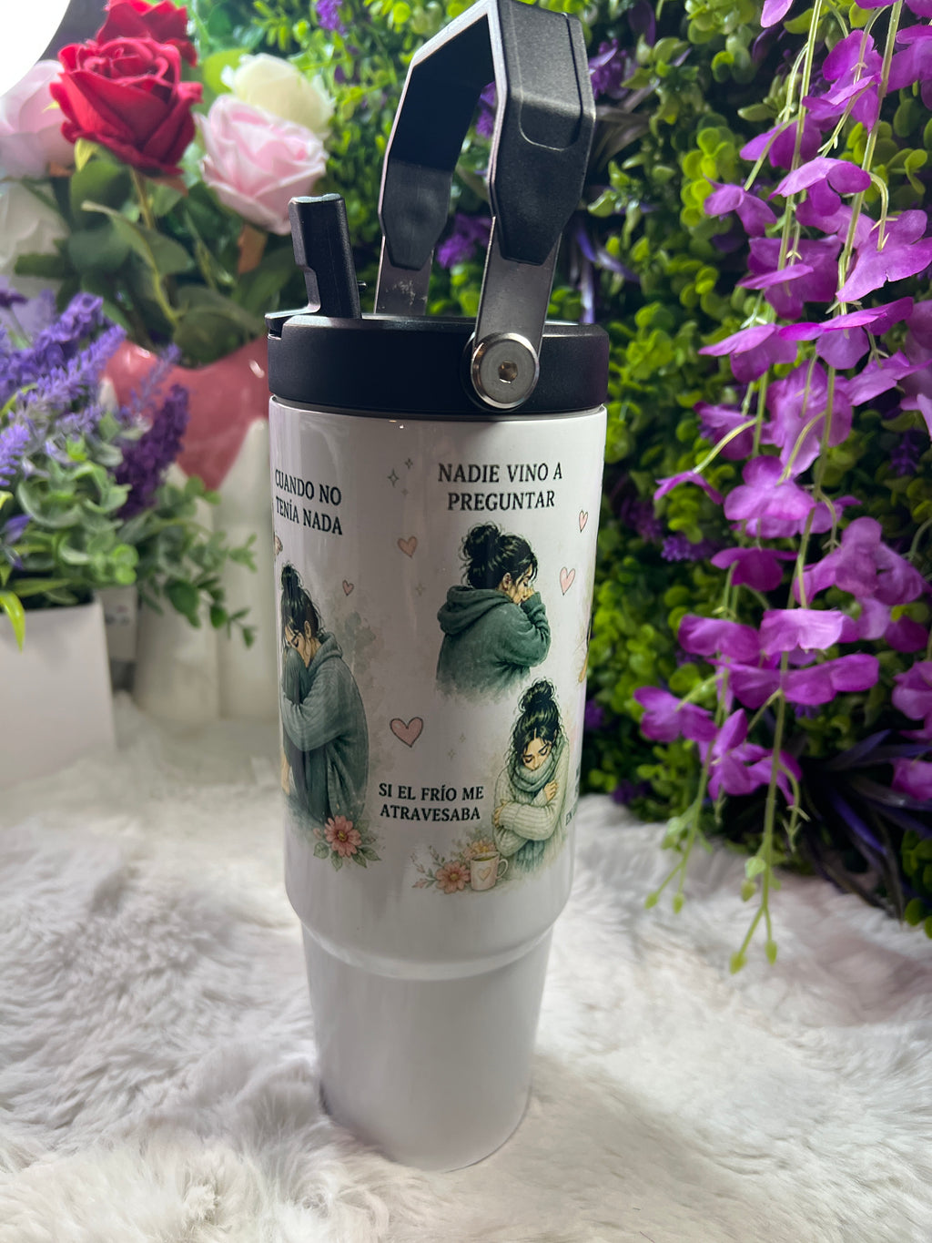 Que hablen de mí tumbler 30 oz