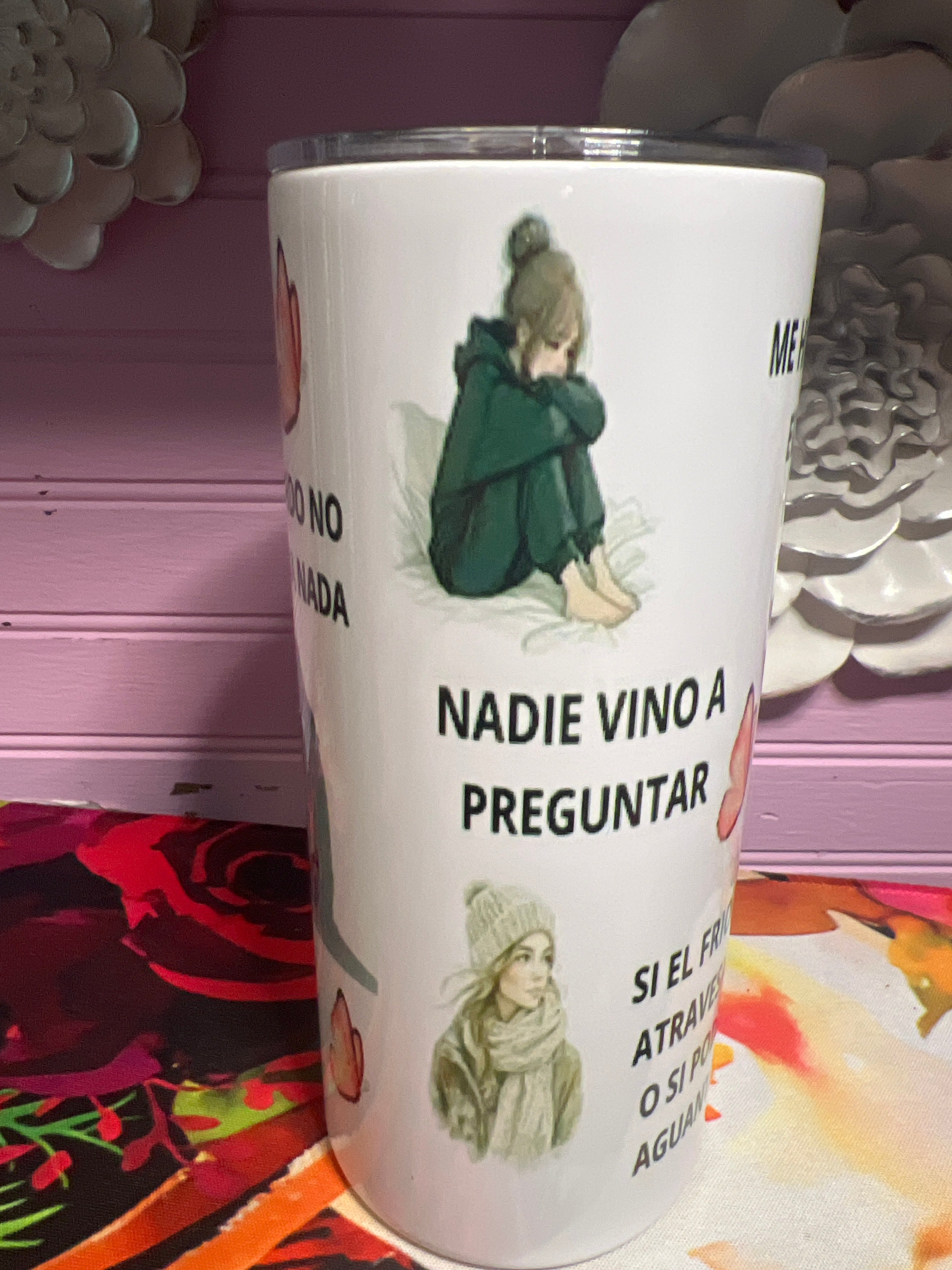 Que hablen de mí tumbler 15 oz