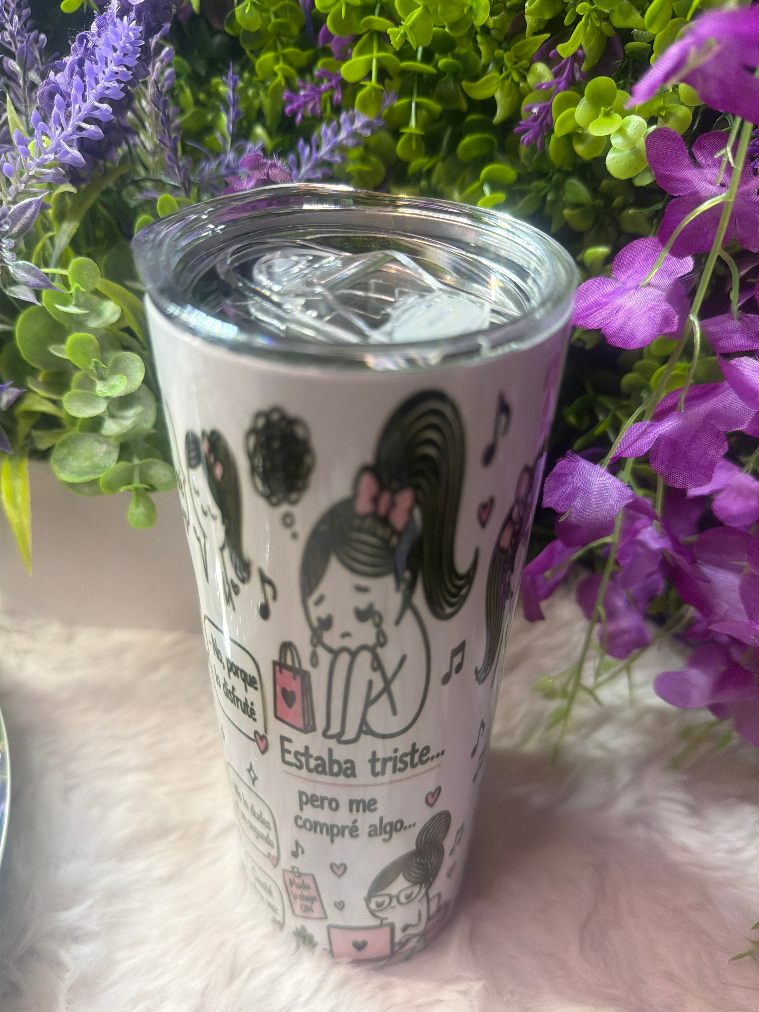 Estaba triste tumbler 20 oz