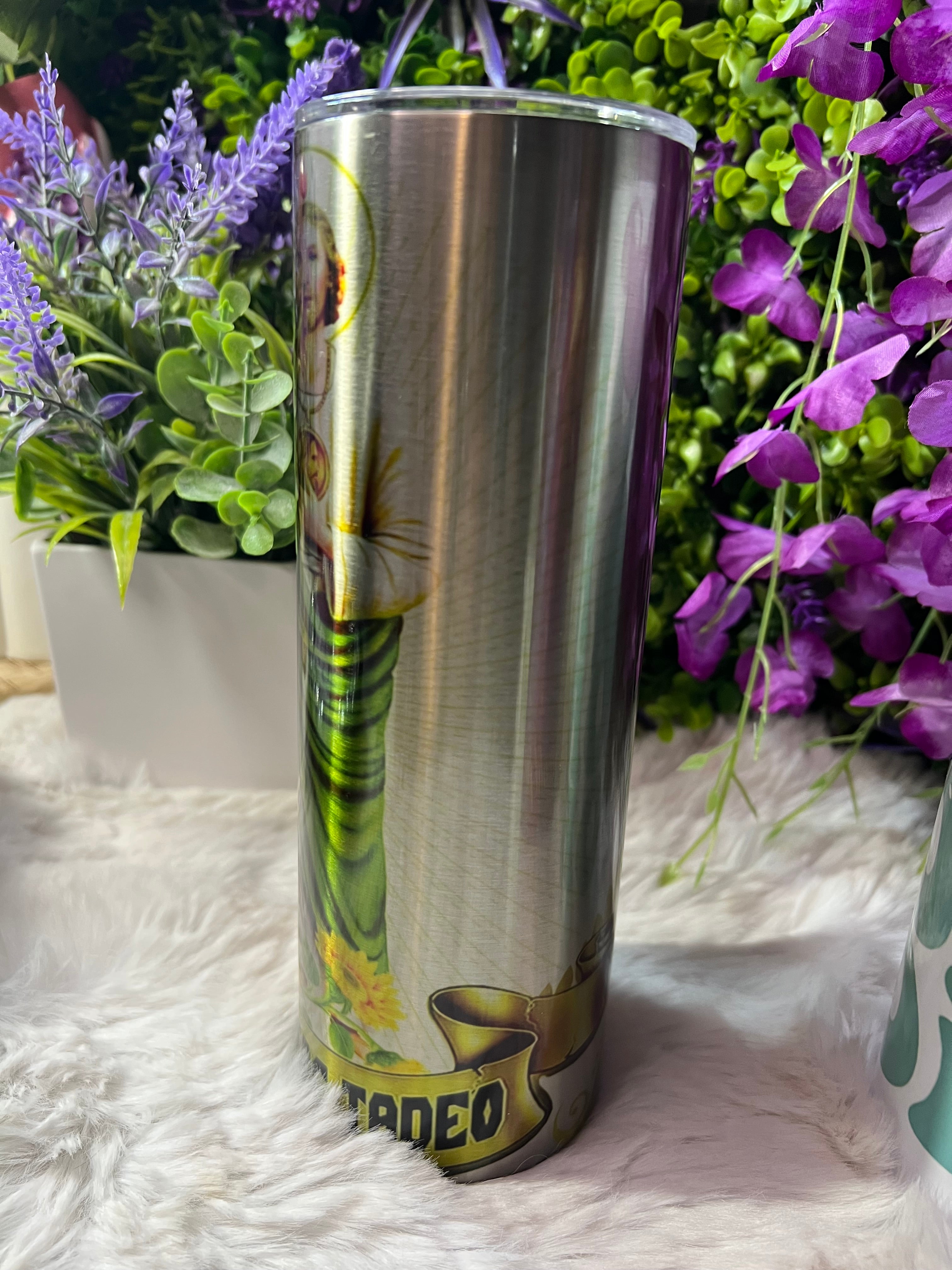San Judas Tadeo acero inoxidable tumbler 20 oz