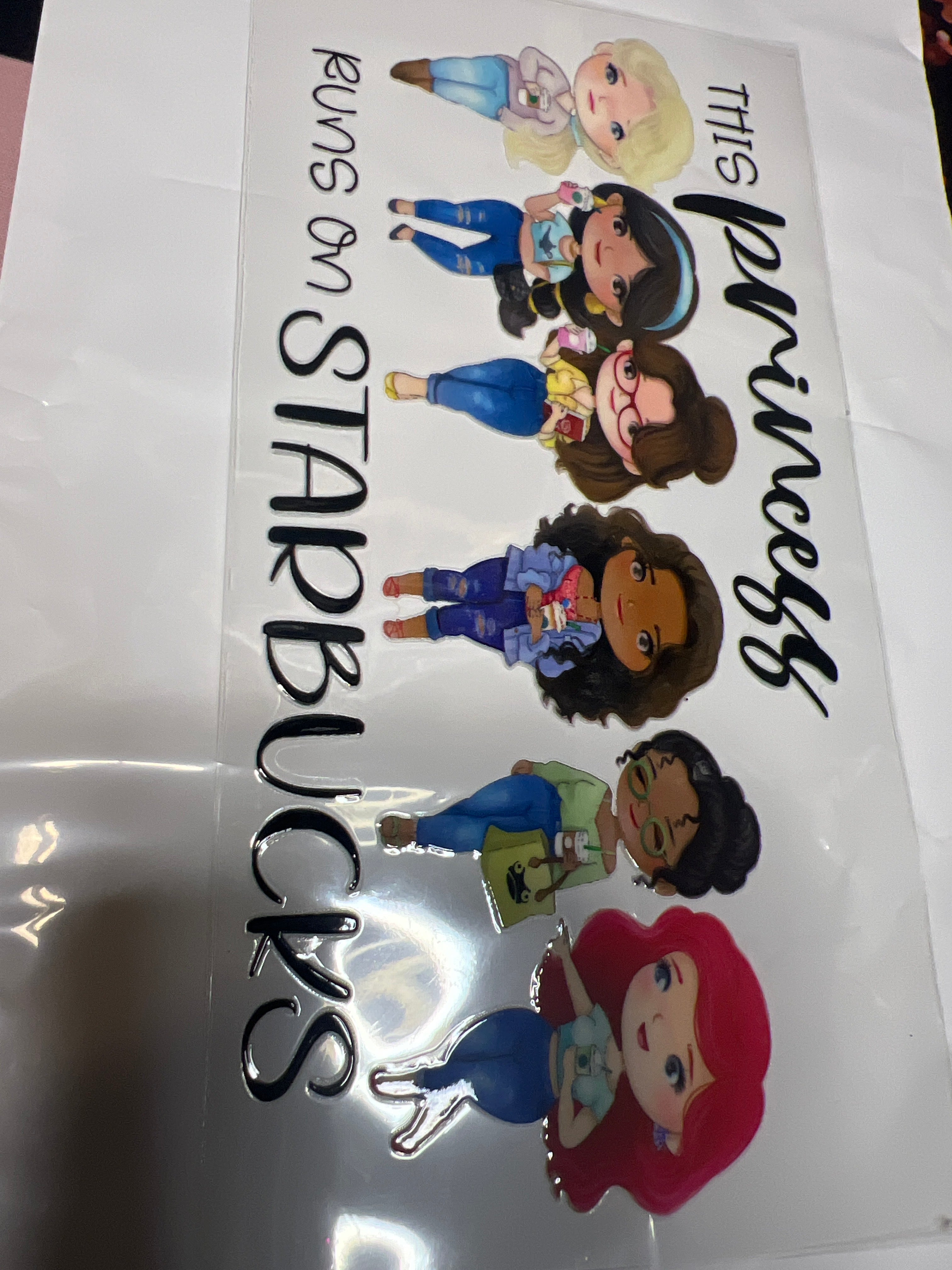 This Princess stickers UV DTF