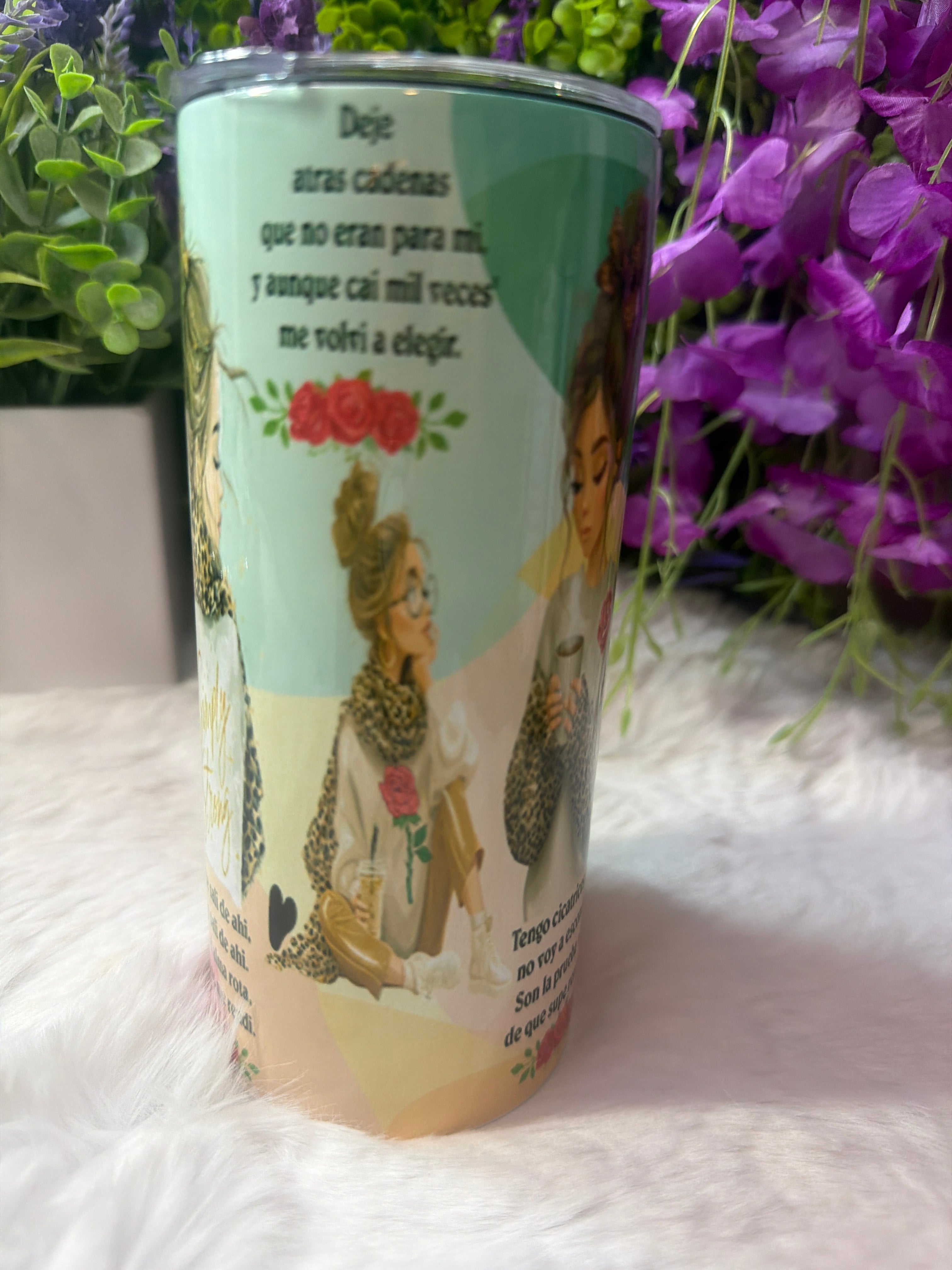 Salí de ahí tumbler 15 oz  2 in 1