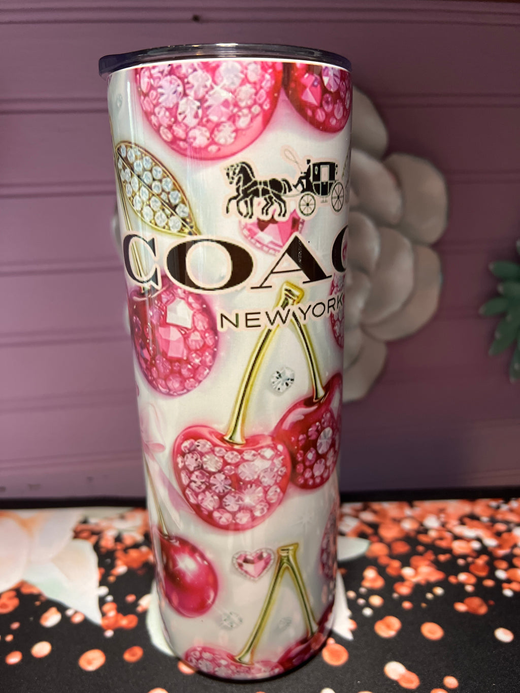 Coach tumbler 20 oz