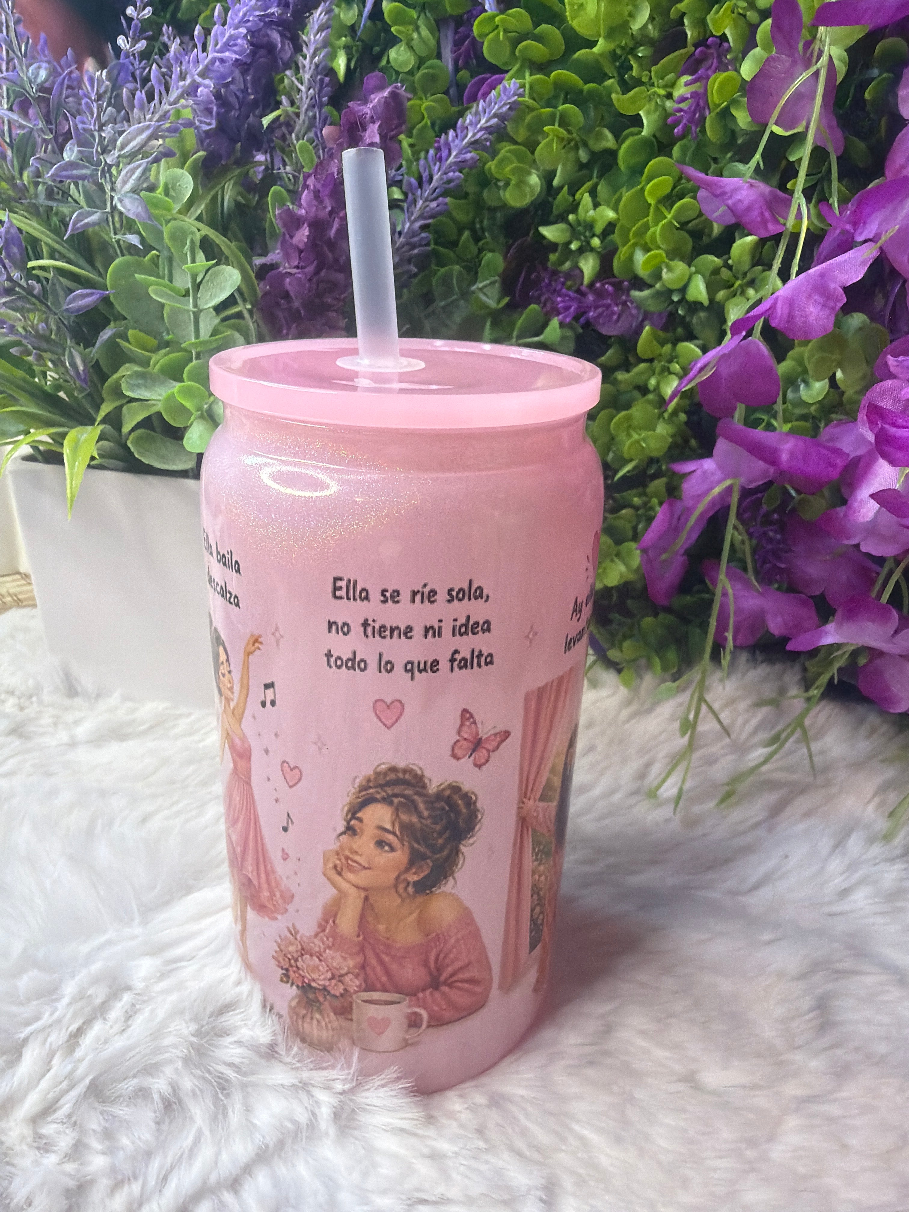 À La Niña Que fui vaso de vidrio 16 oz