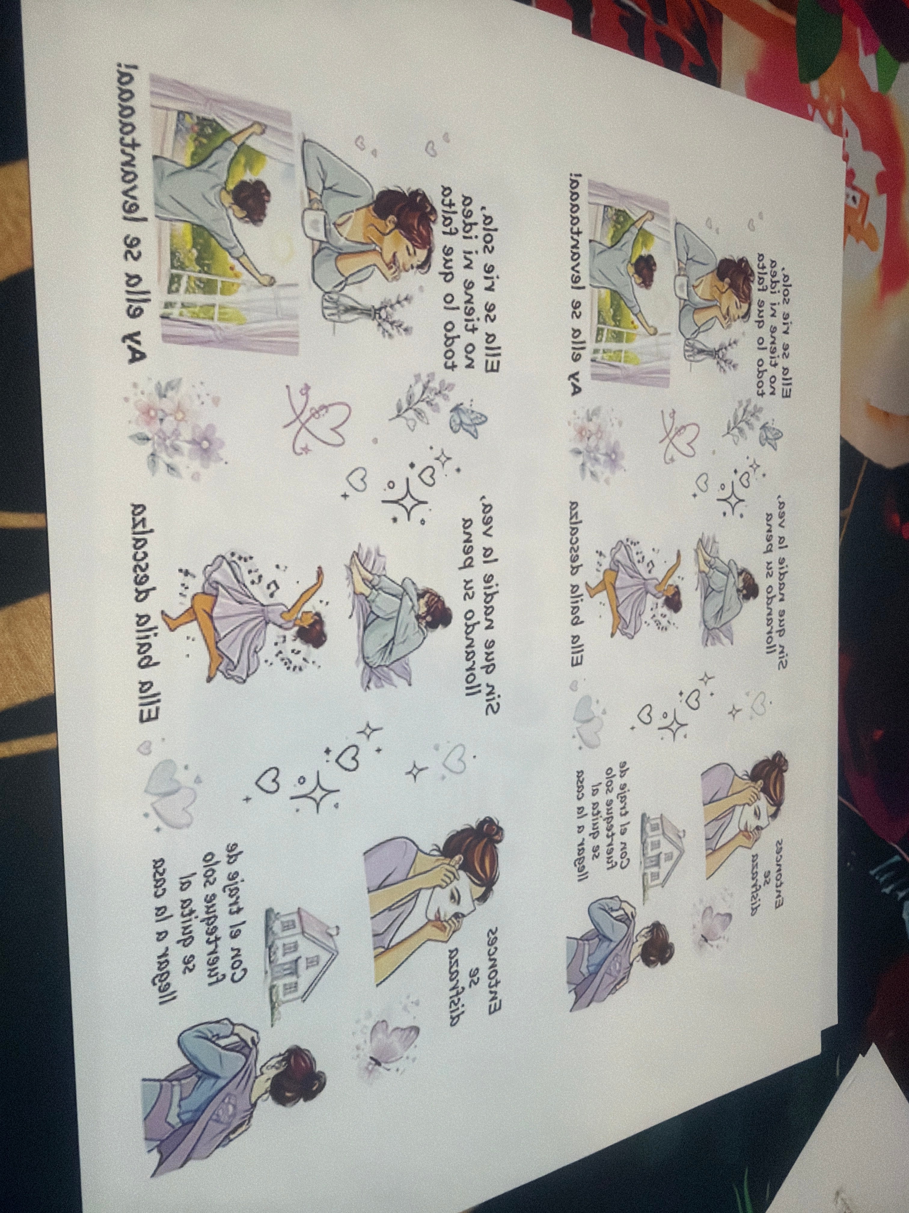 1 Hoja 2 planillas de sublimación para taza 11 oz À La Niña Que fui