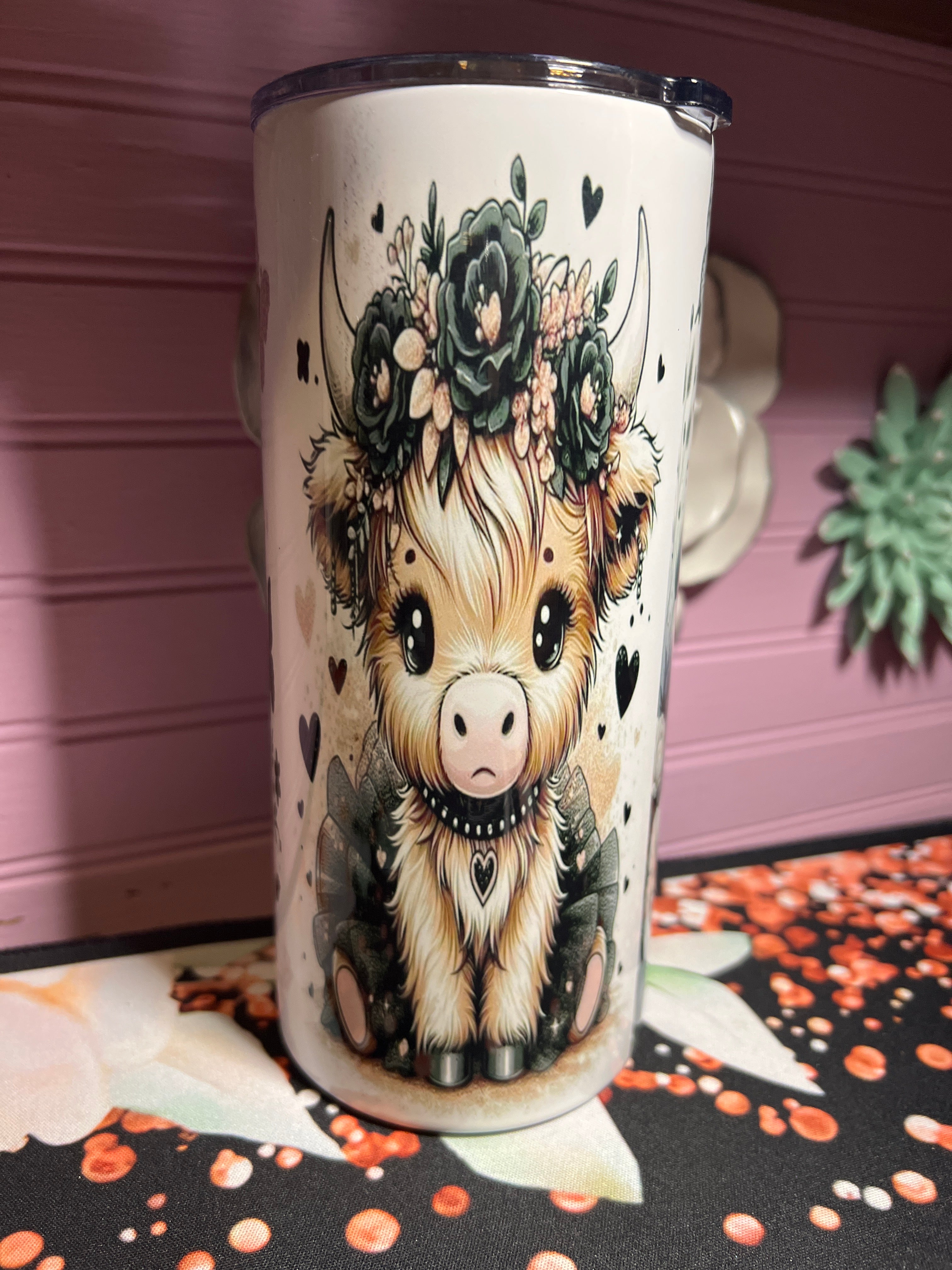 Vaquita coqueta tumbler 22 oz