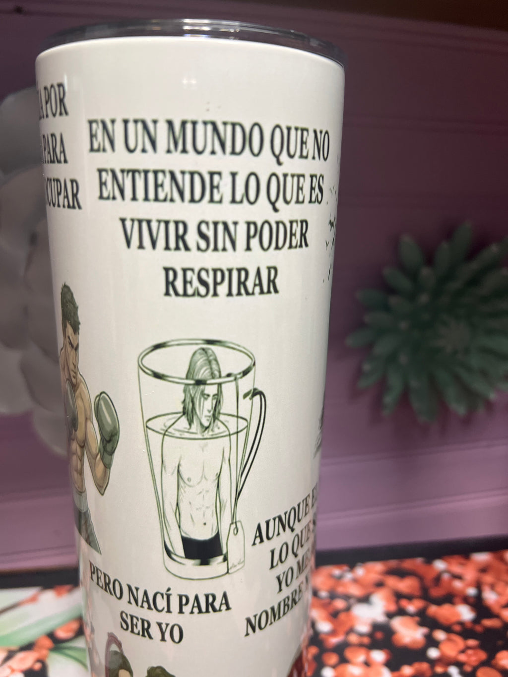 Nací para ser yo tumbler 20 oz