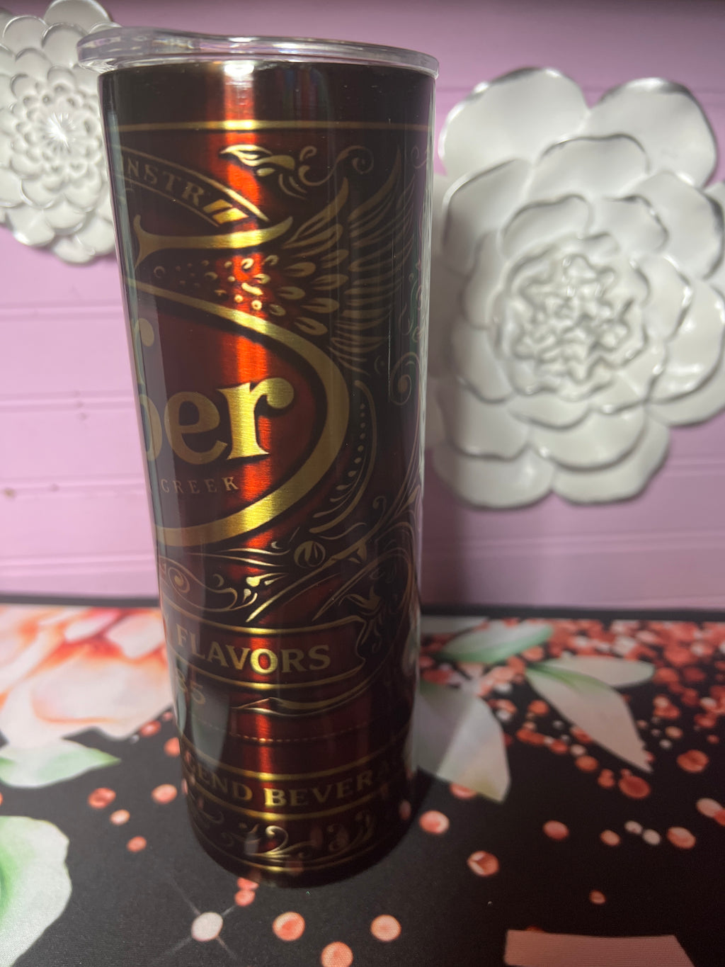 Stainless Dr Pepper tumbler 20 oz