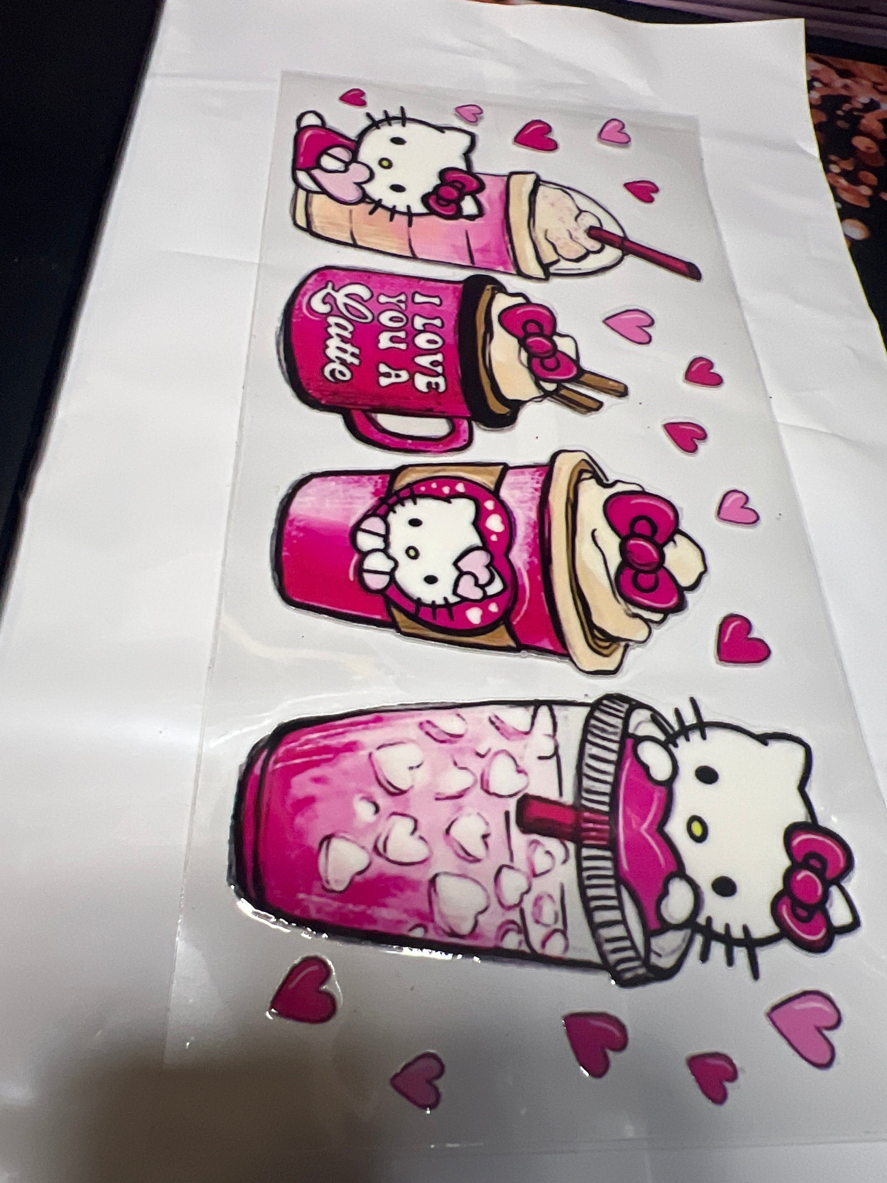 Hello Kitty stickers UV DTF