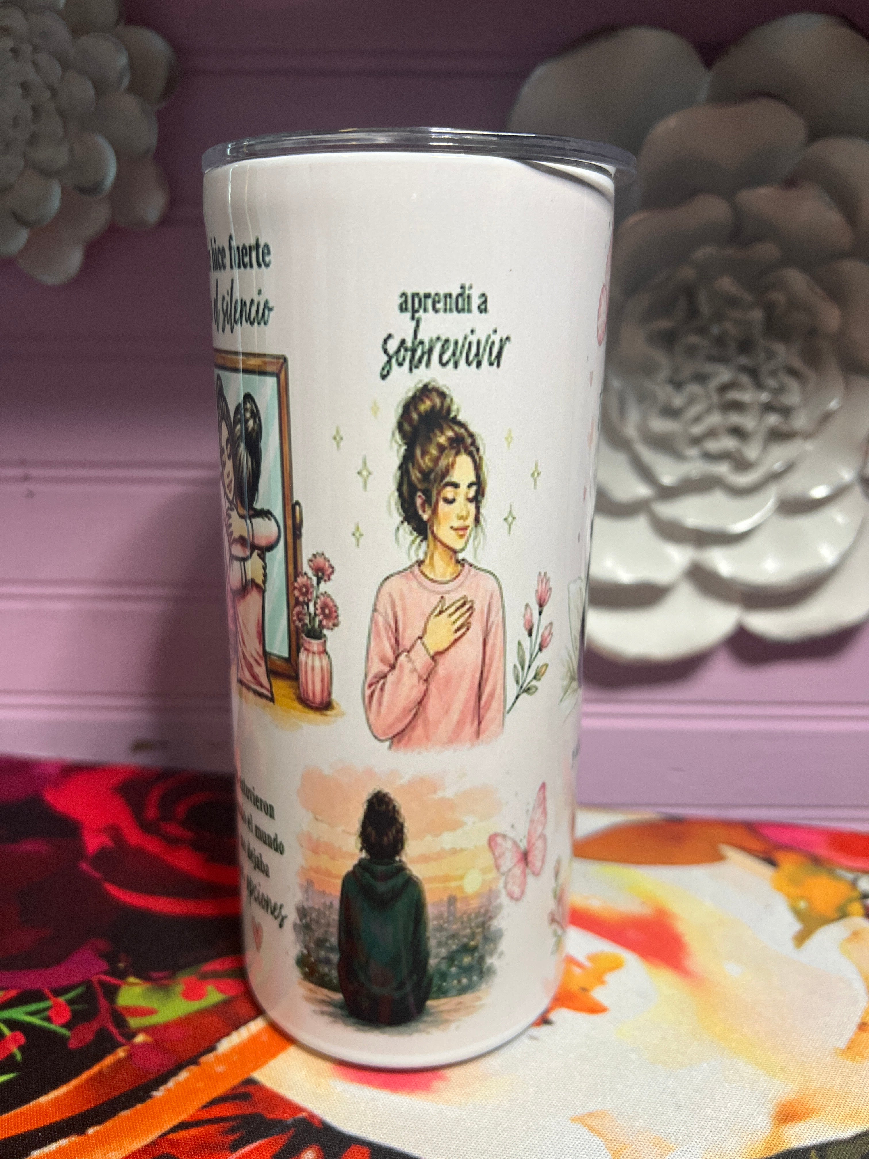 Que hablen de mí tumbler 15 oz