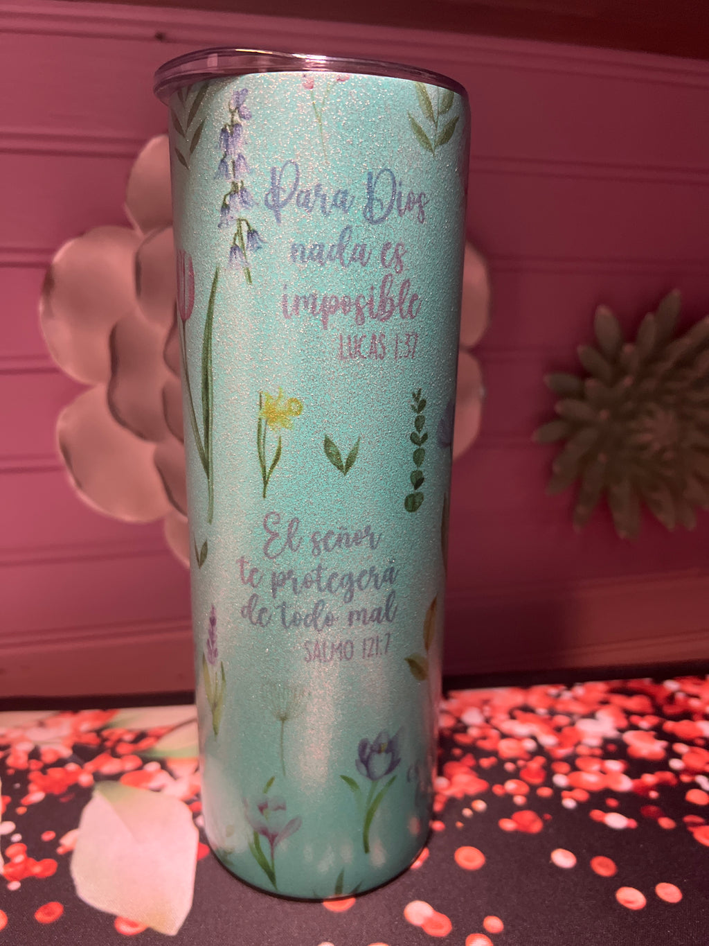 Versículo de la Biblia tumbler 20 oz