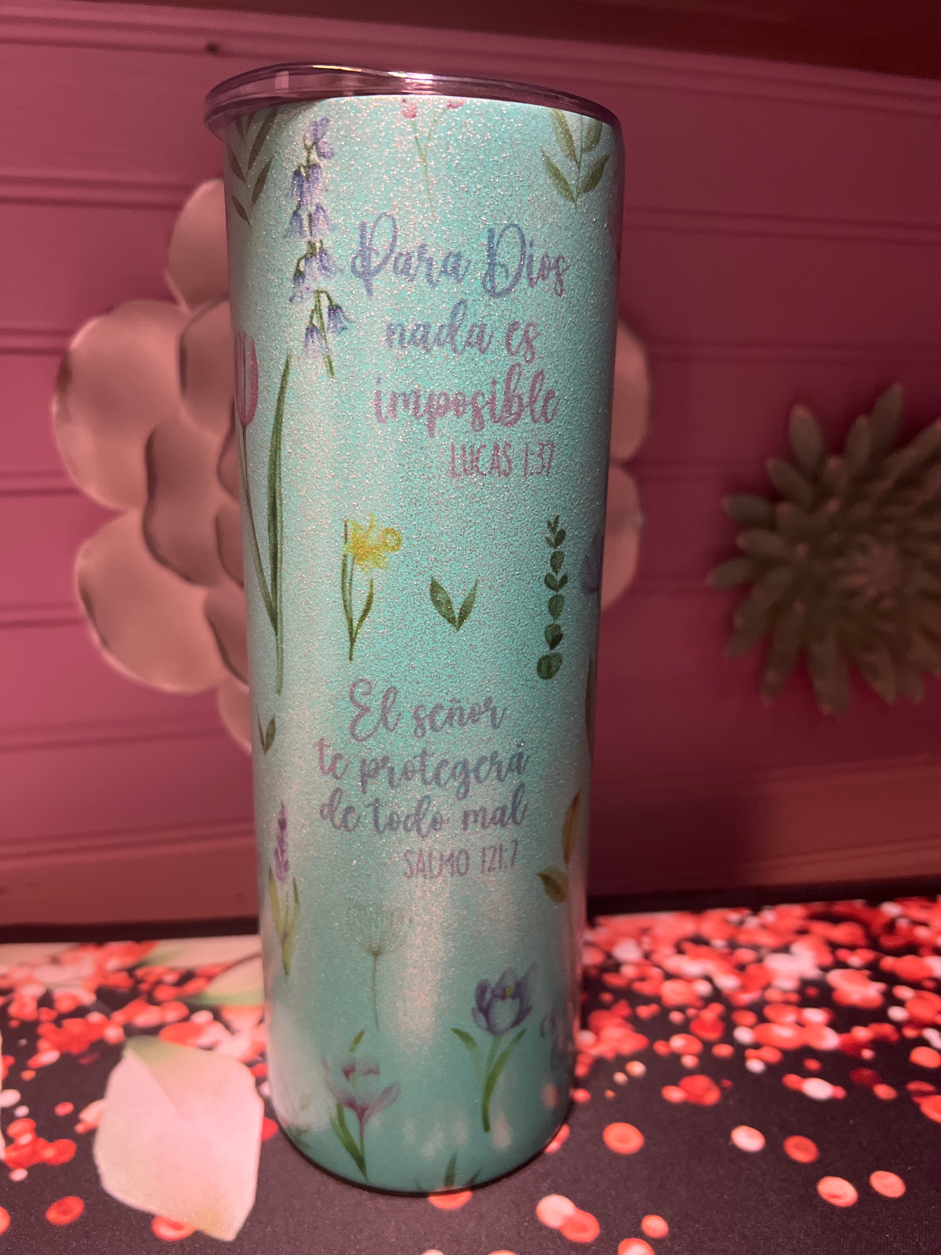 Versículo de la Biblia tumbler 20 oz