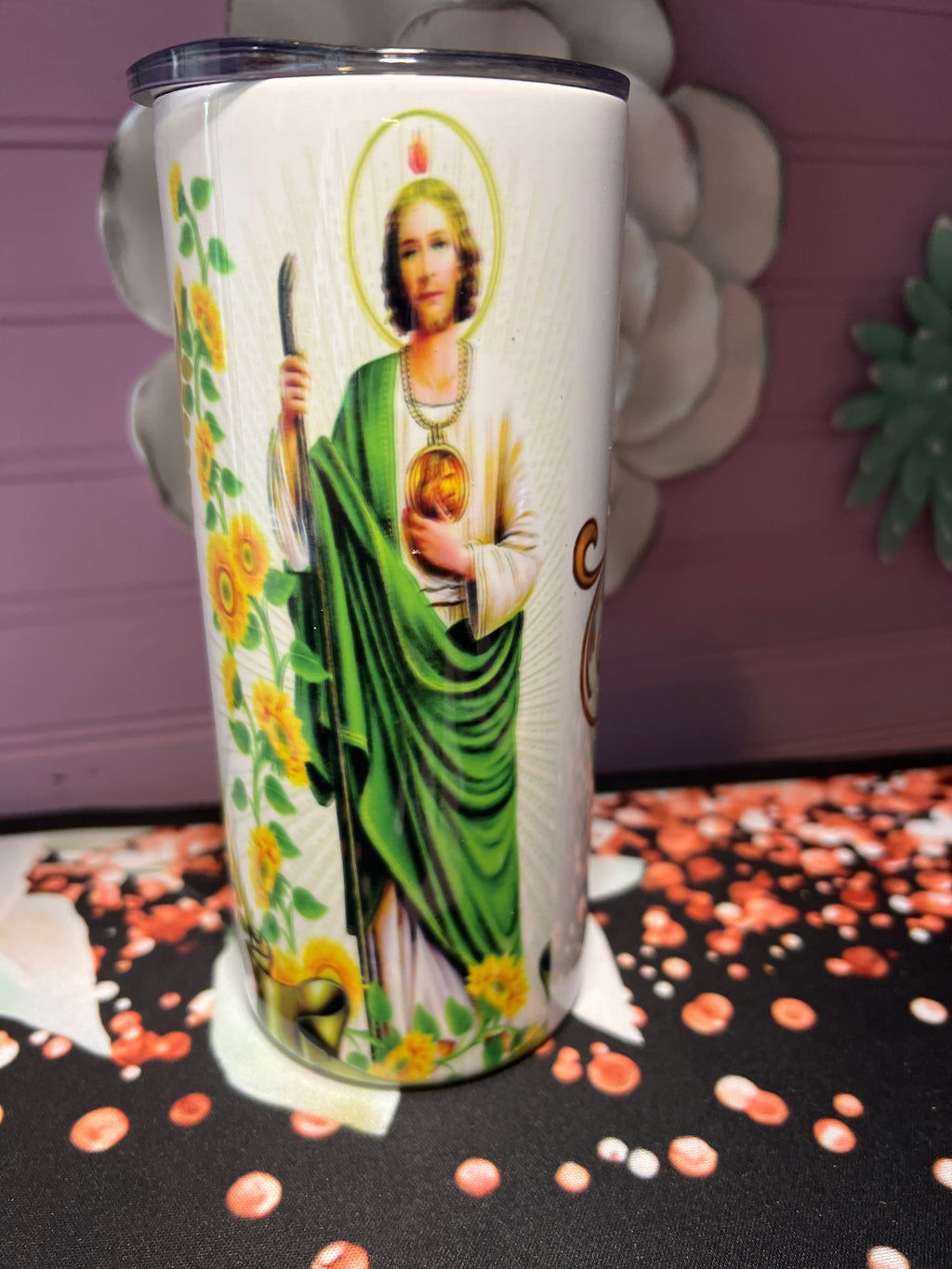 San Judas Tadeo tumbler 15 oz