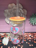 My Melody glass cup 16 oz stickers UV-DTF