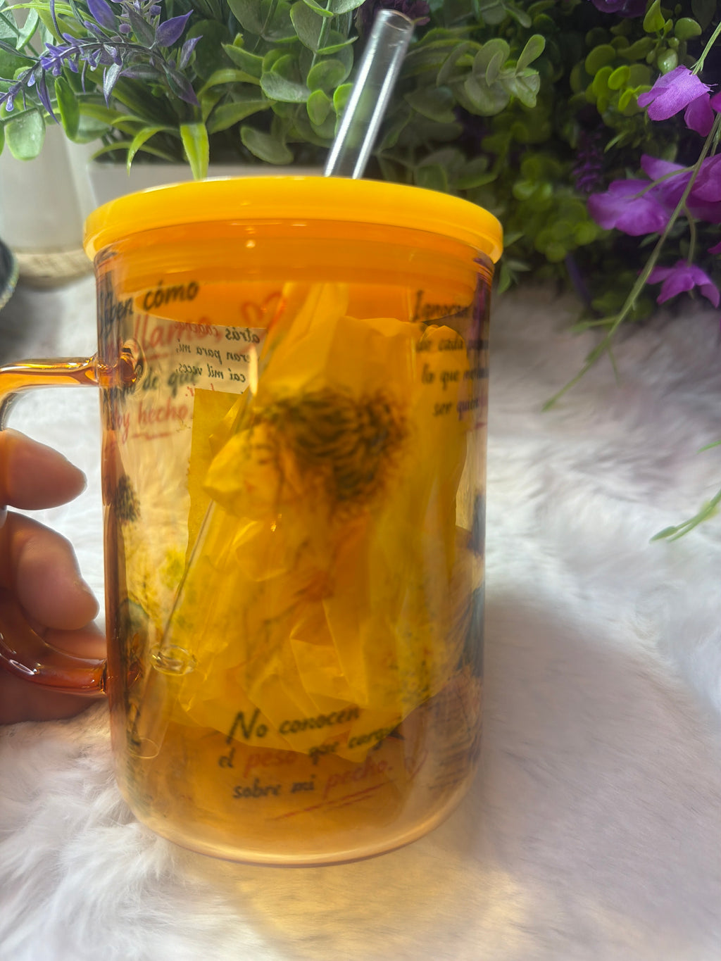 Salí de ahí glass cup 17 oz