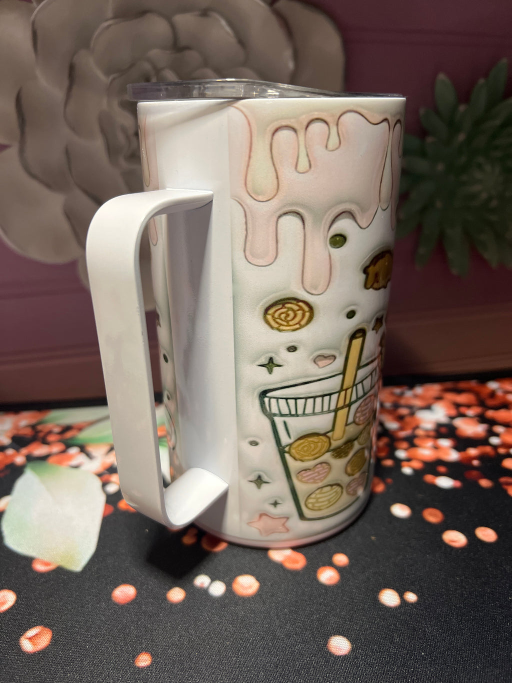 Cafecito y chisme taza 14 oz