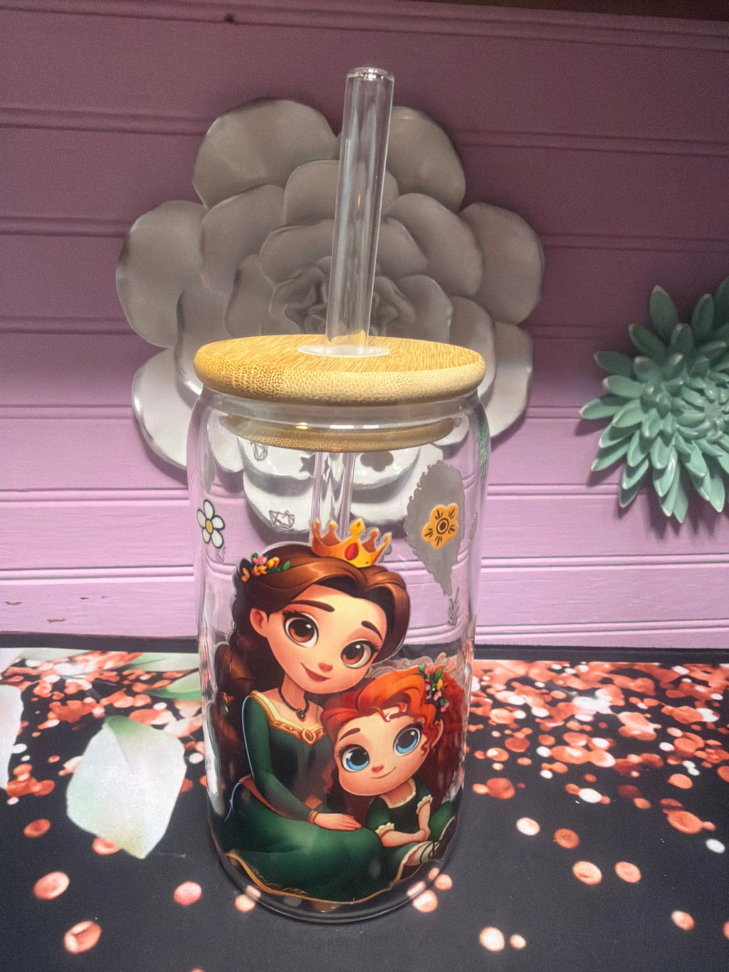 Merida Stickers UV-DTF Glass cup 16 oz