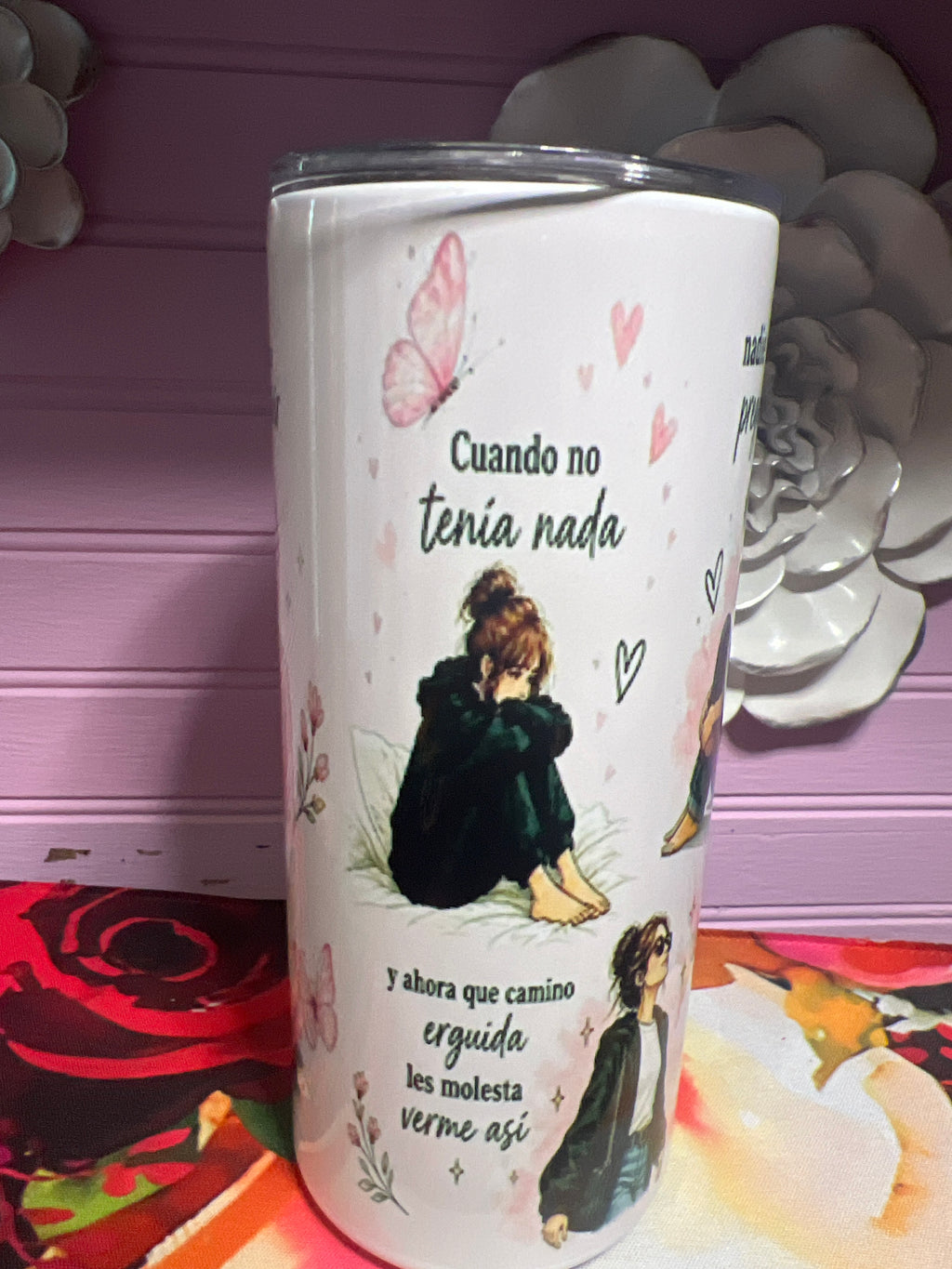Que hablen de mí tumbler 15 oz