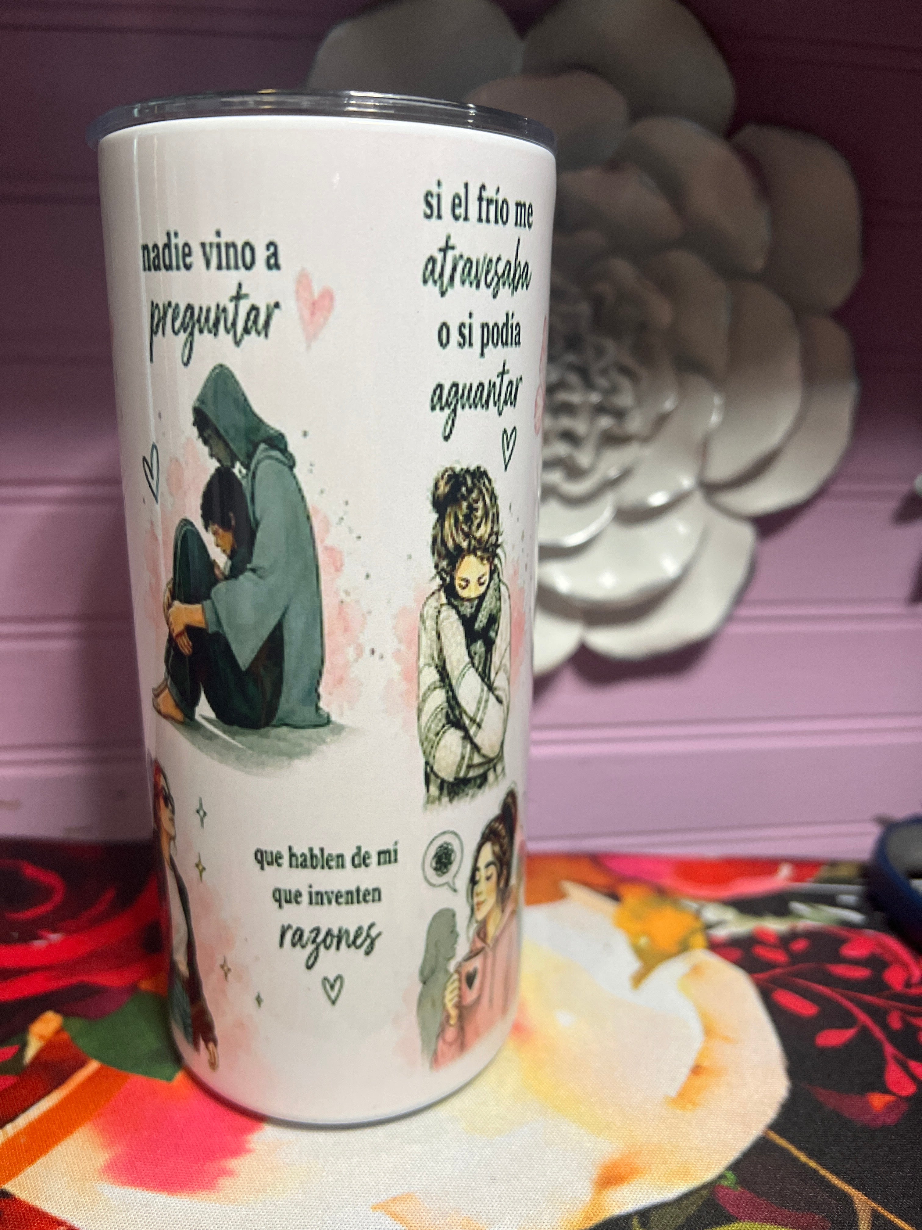 Que hablen de mí tumbler 15 oz