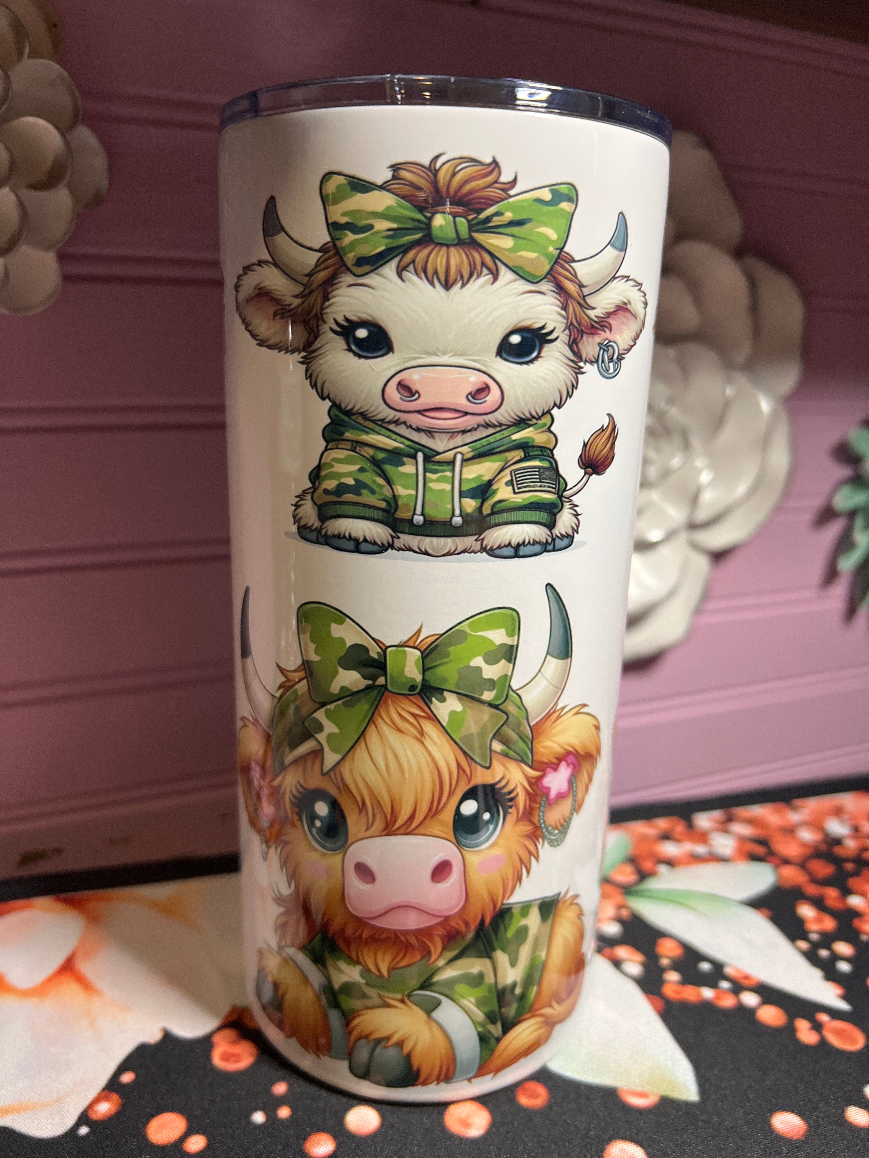 Vaquita coquetas tumbler 22oz