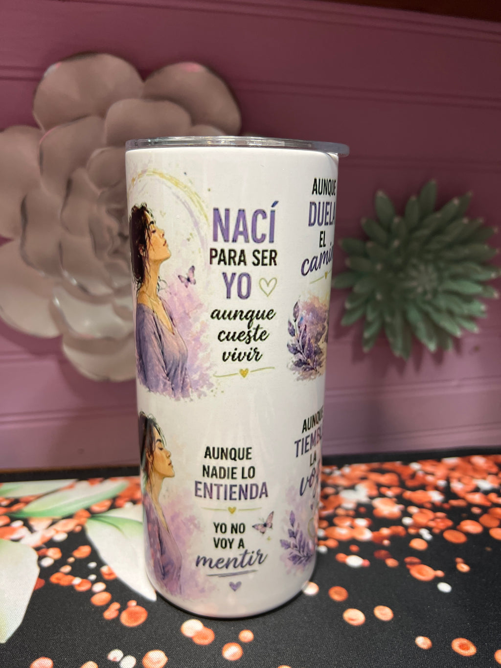 Nací para ser yo tumbler 15 oz