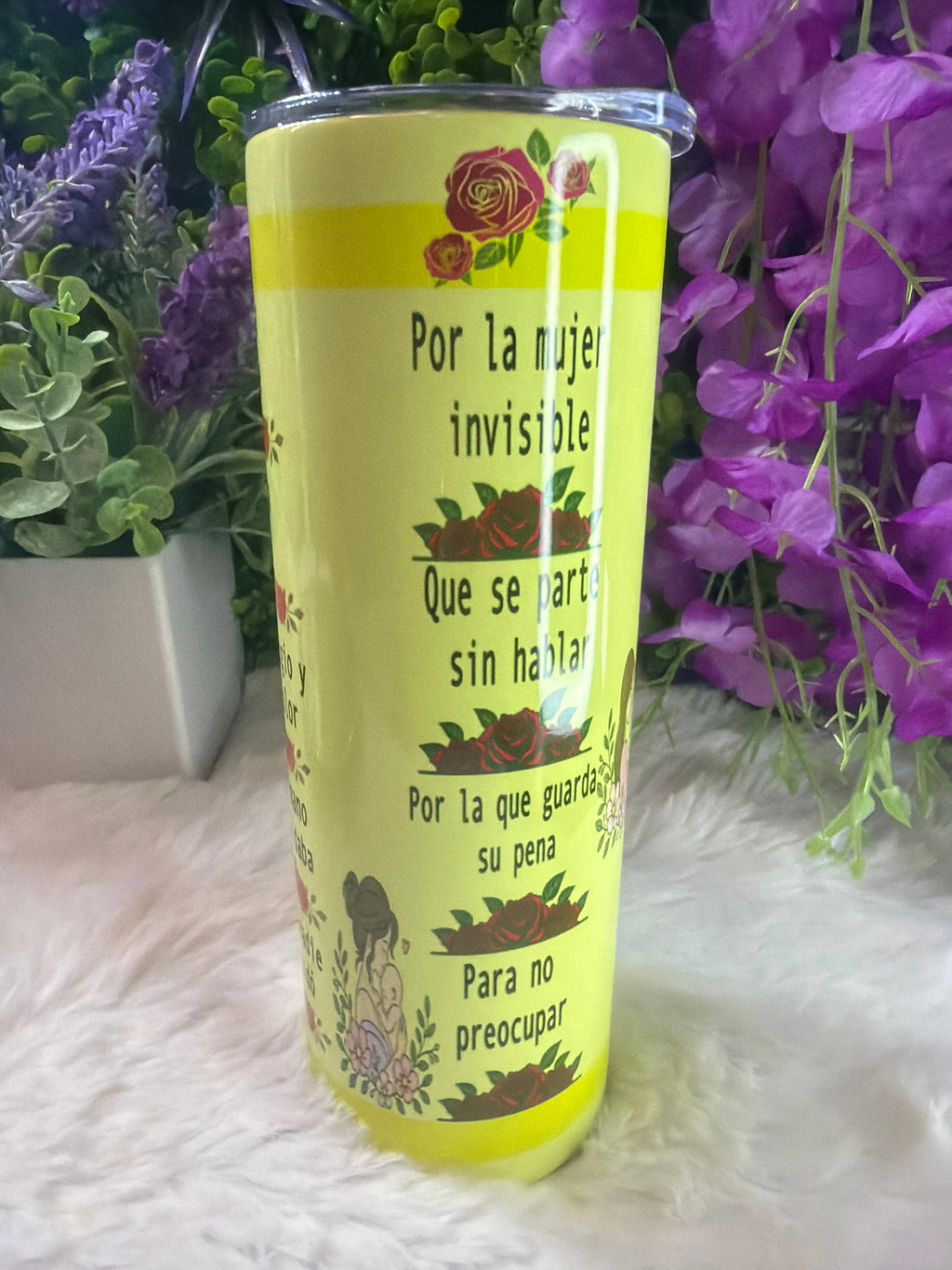 Sola se levantó tumbler 20 oz