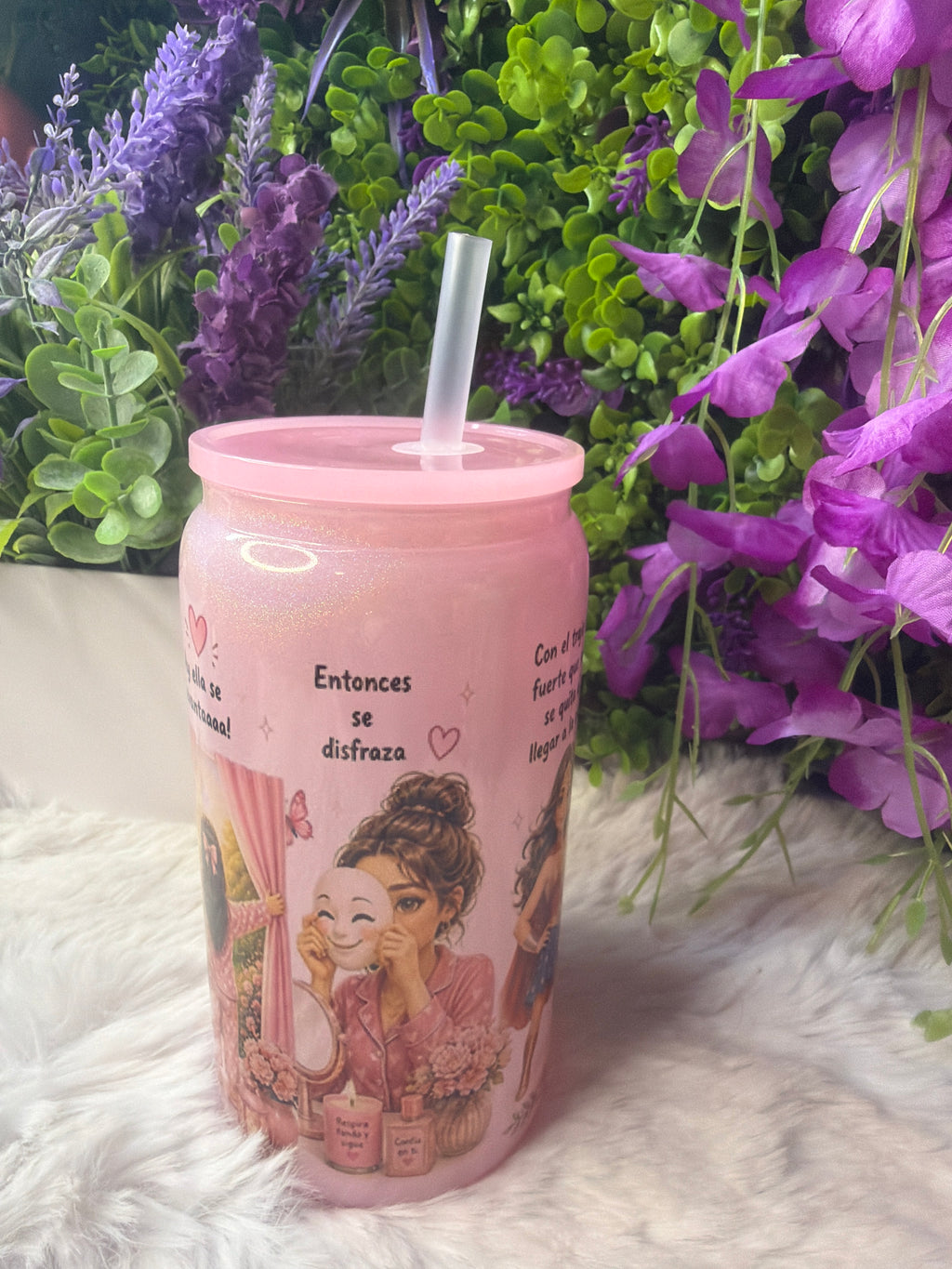 À La Niña Que fui vaso de vidrio 16 oz