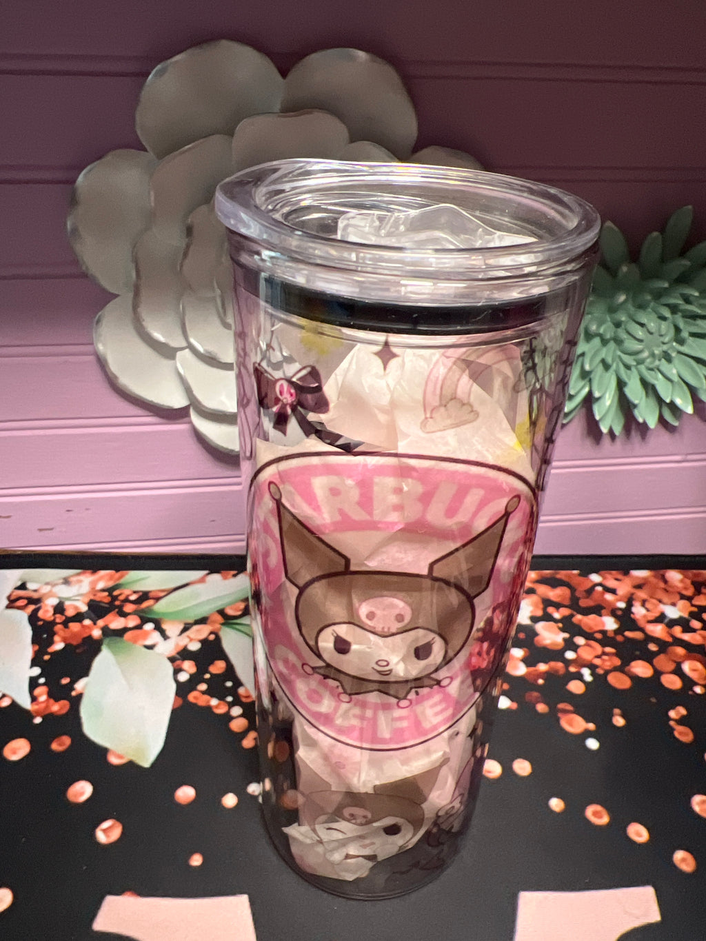 Kuromi glass cup 20 oz