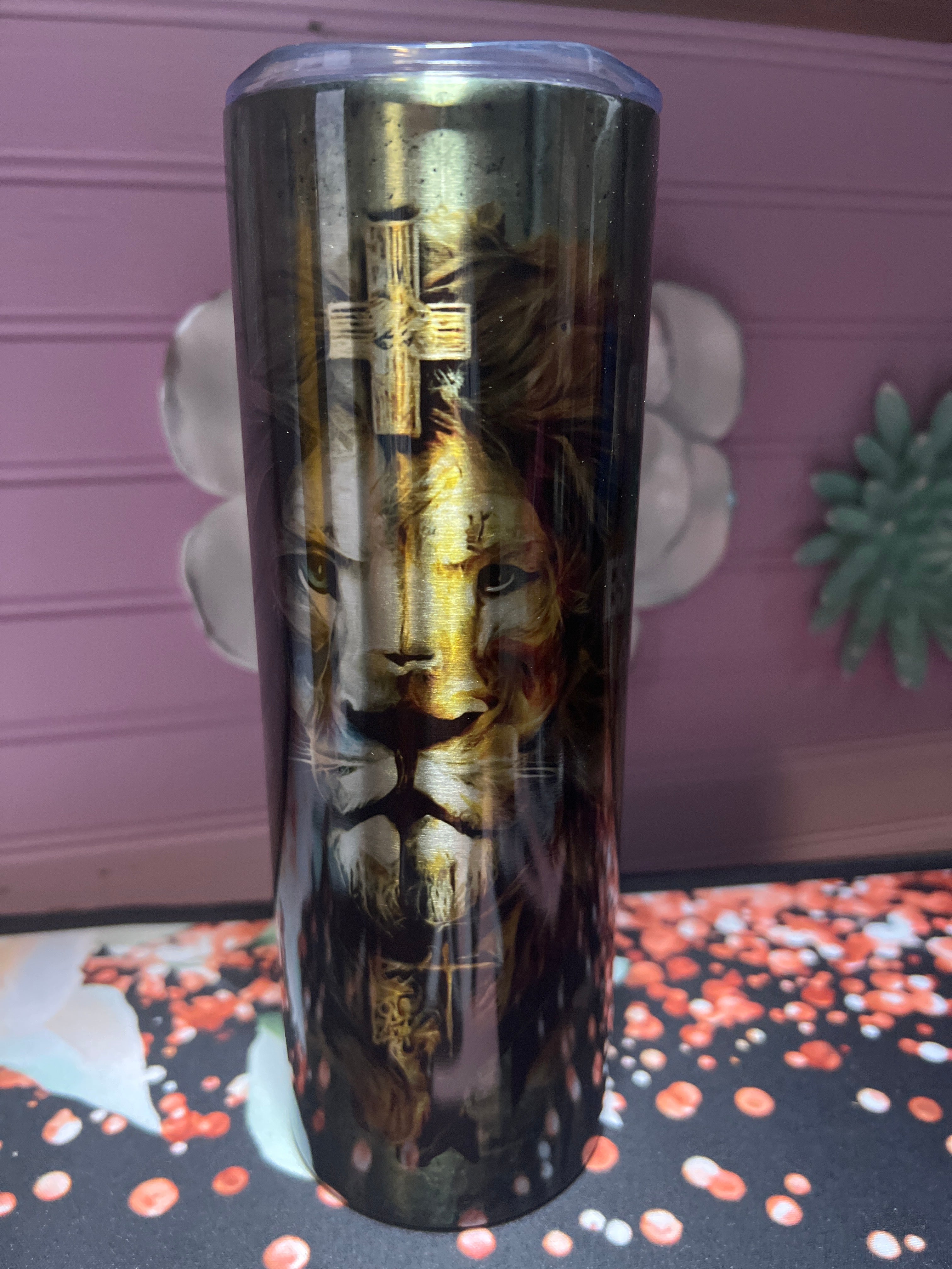 Jehova es tu guardador acero inoxidable tumbler 20oz