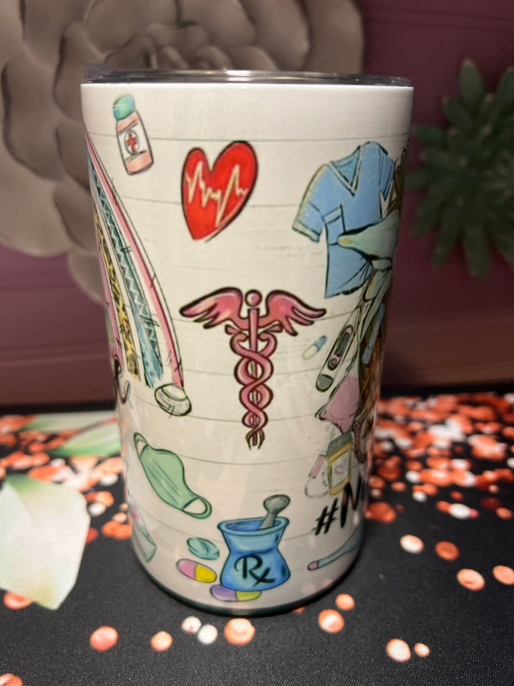 Nurse Selfie taza 14oz
