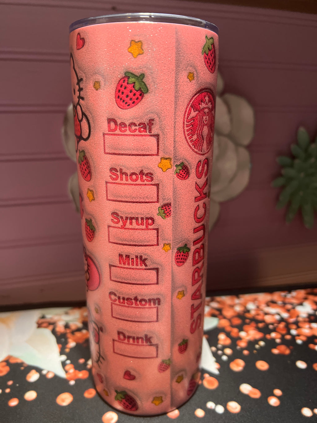 Pink Hello Kitty tumbler 20 oz